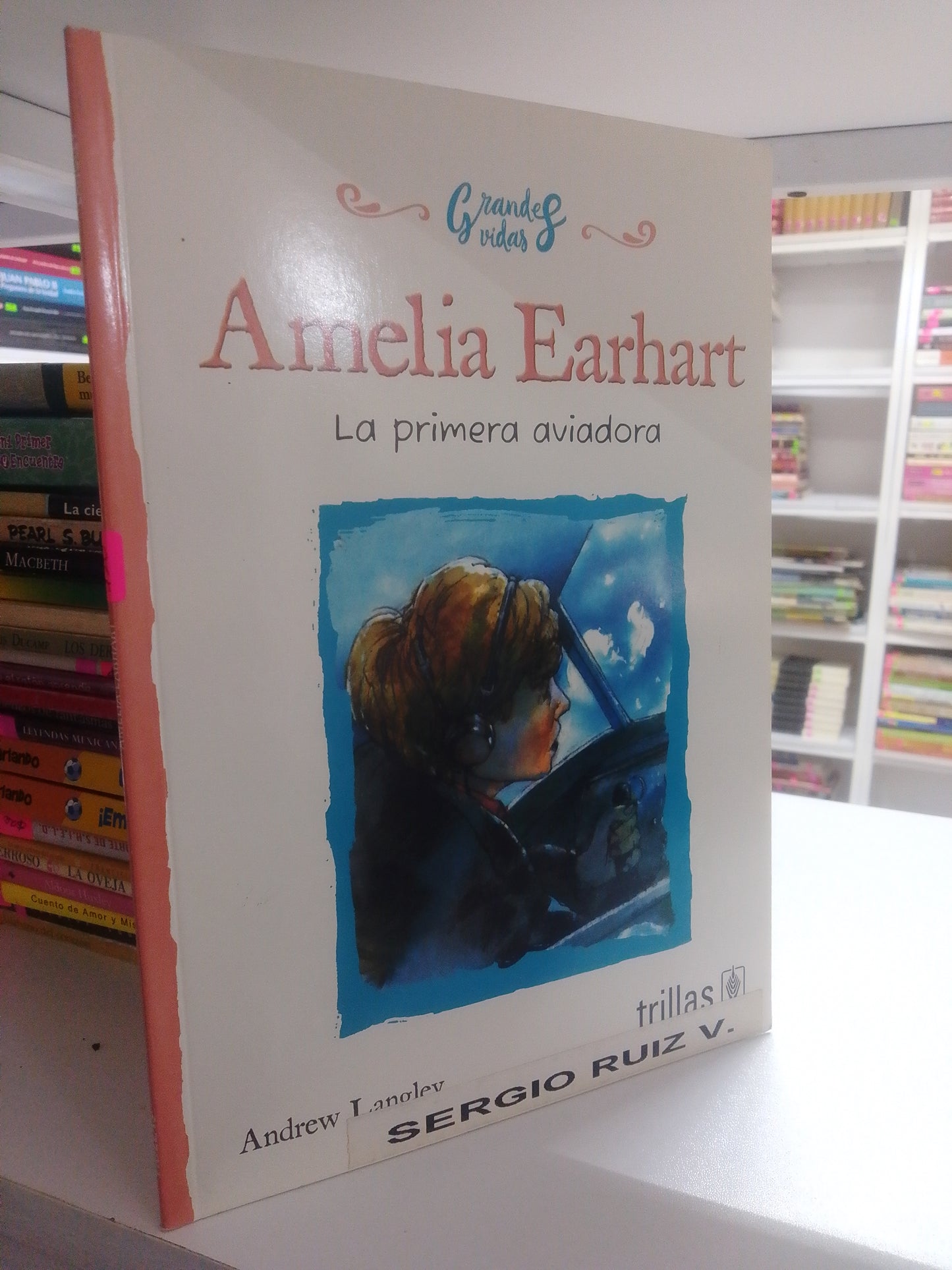 AMELIA EARHART LA PRIMERA AVIADORA POR ANDREW LANGLEY USADO INFANTIL JUAREZ 515
