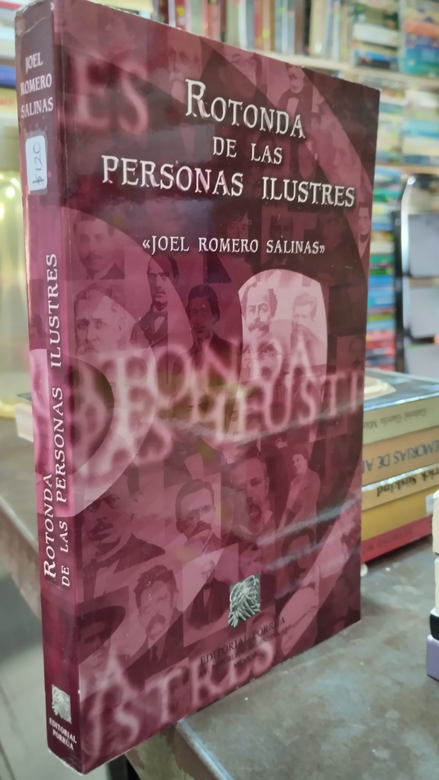 ROTONDA DE LAS PERSONAS ILUSTRES POR JOEL ROMERO SALINAS LIBRO USADO NOVELAS ALDAMA