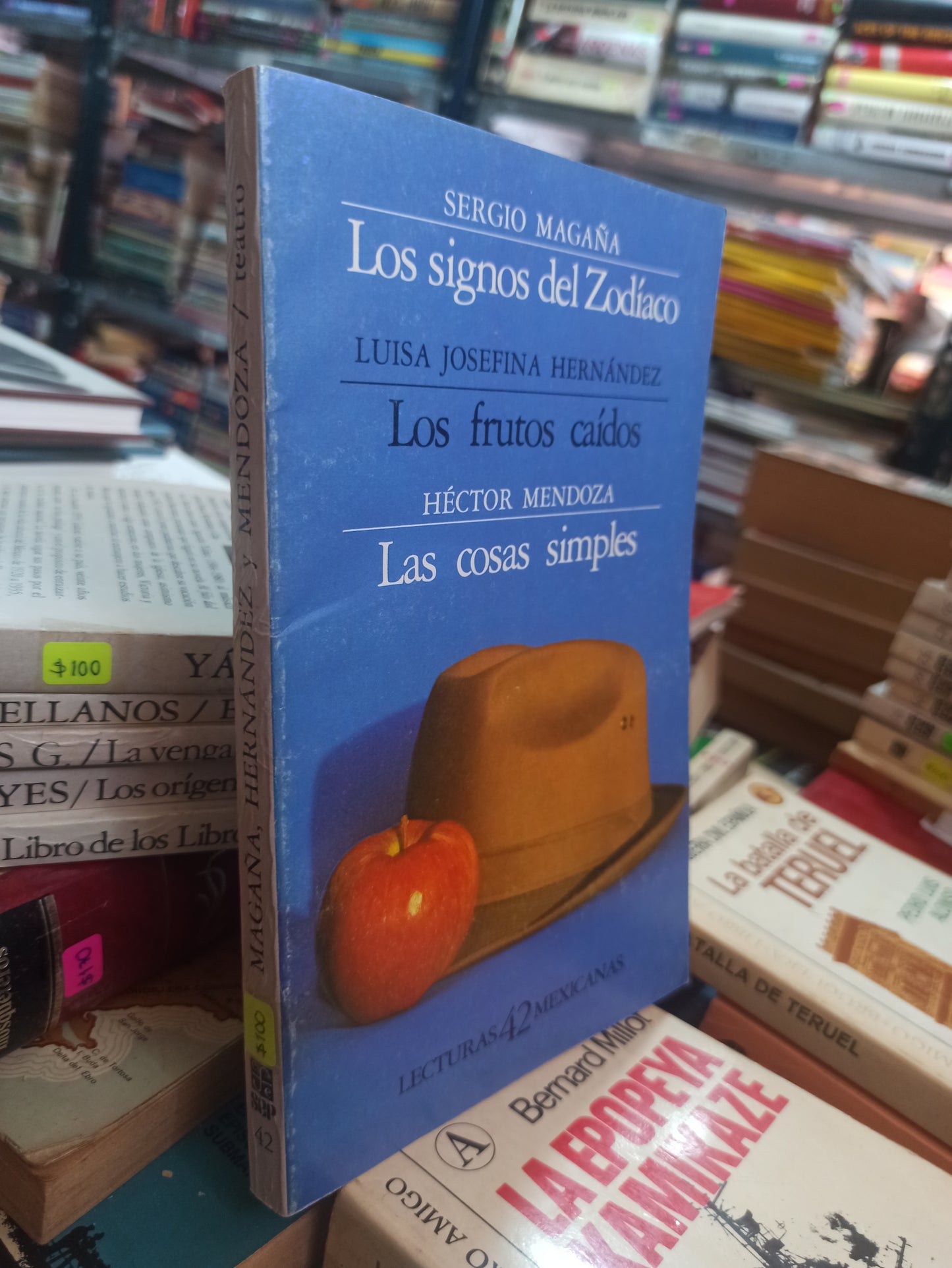 LOS SIGNOS DEL ZODIACO SERGIO MAGAÑA LOS FRUTOS CAÍDOS LUISA JOSEFINA HERNÁNDEZ LAS COSAS SIMPLES HÉCTOR MENDOZA USADO NOVELAS ALDAMA