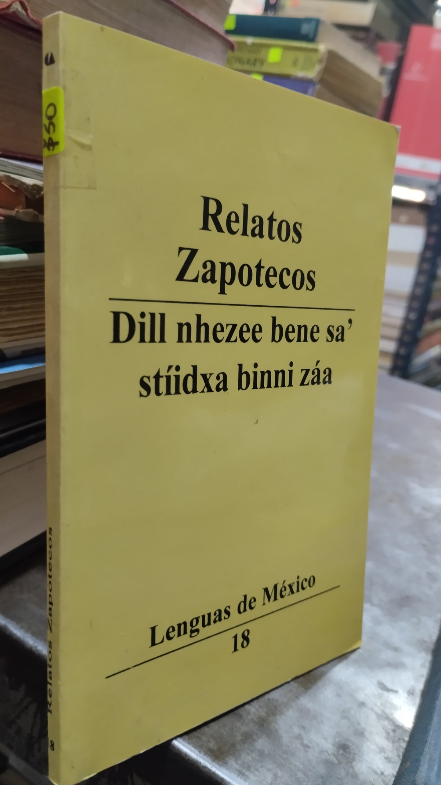 RELATOS ZAPOTECOS LIBRO USADO IDIOMAS ALDAMA