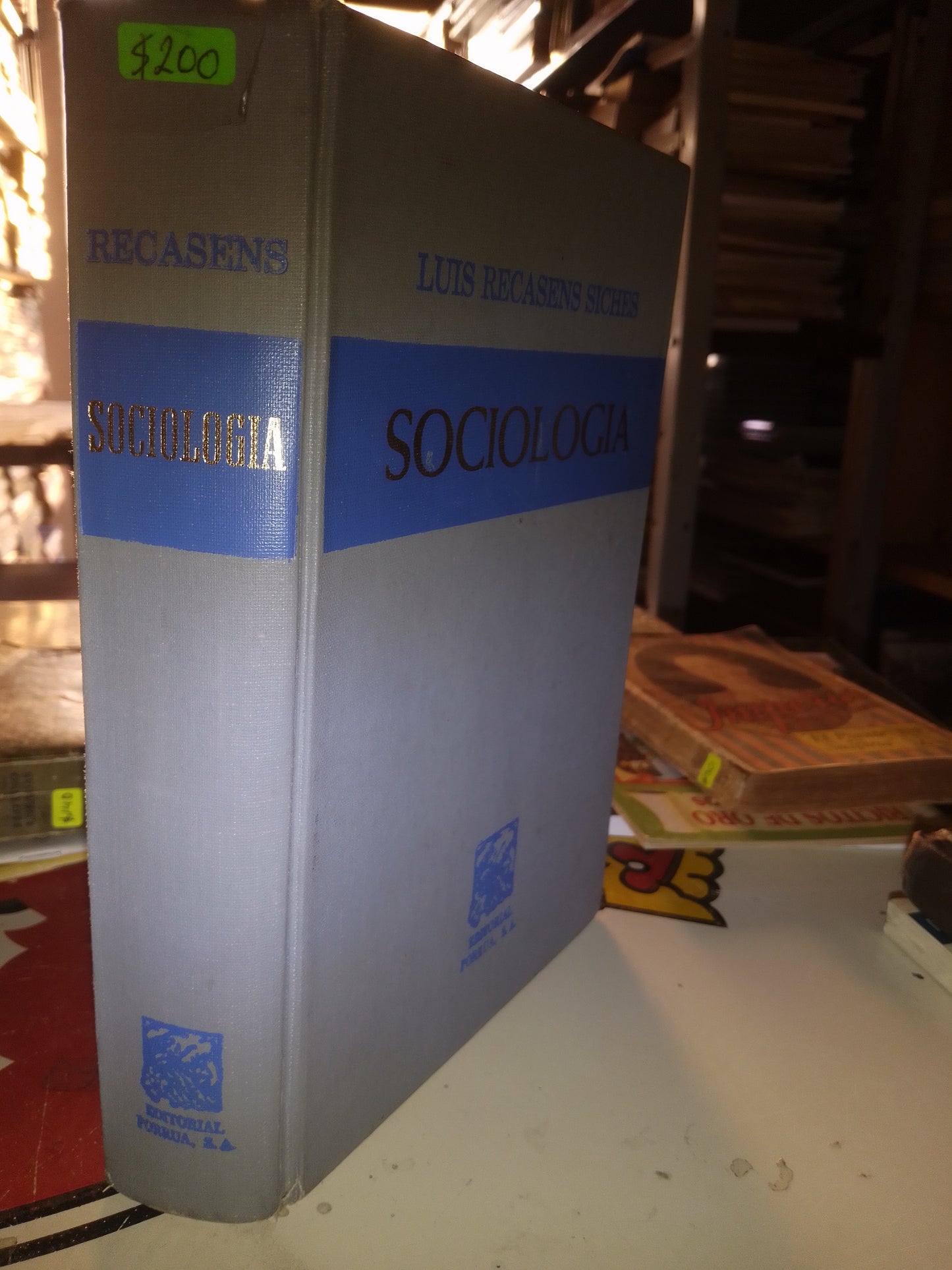 SOCIOLOGÍA POR LUIS RECASENS SUCHES USADO SOCIOLOGÍA LITERARIO 207