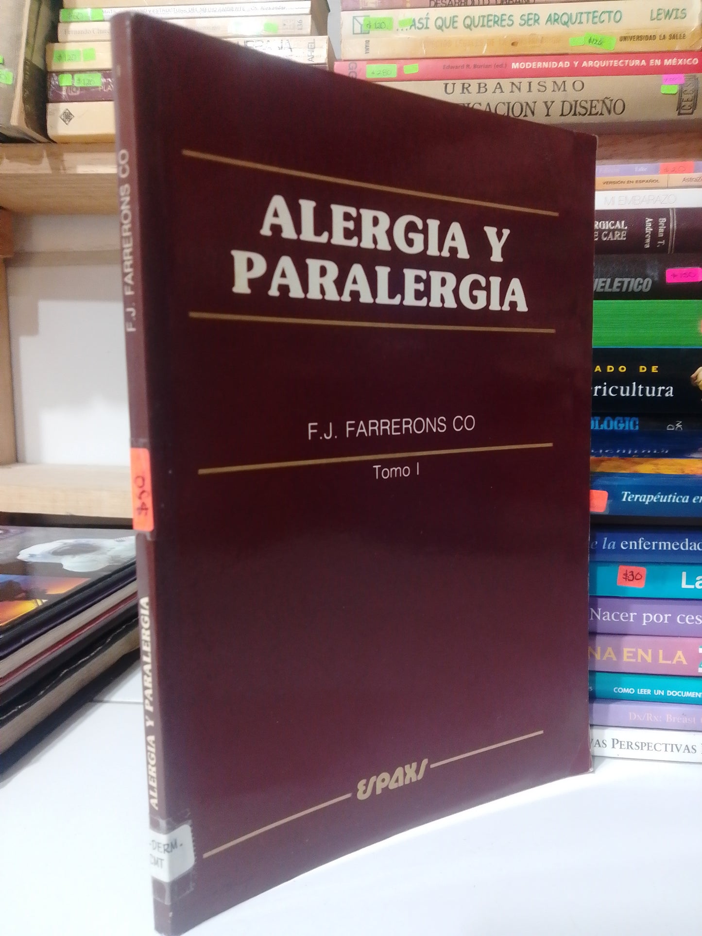 ALERGIA Y PARALERGIA POR F.J FARRERONS USADO SALUD JUAREZ