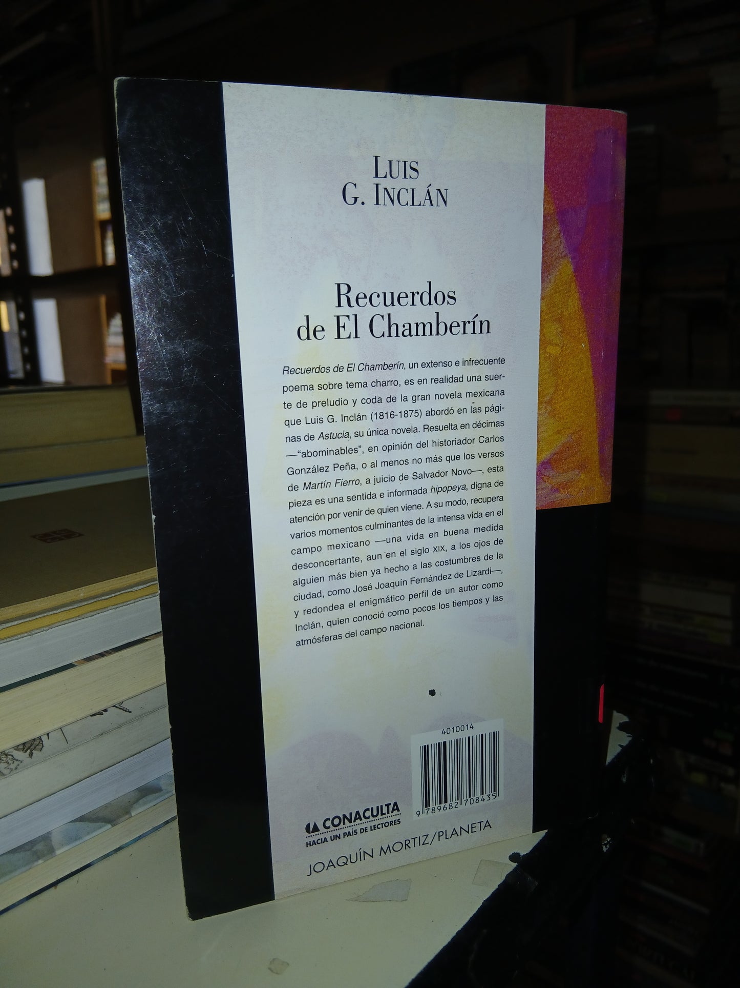 RECUERDOS DE EL CHAMBERÍN POR LUIS G. INCLÁN USADO POESÍA LITERARIO 207