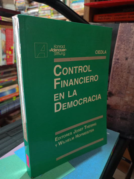 CONTROL FINANCIERO DE LA DEMOCRACIA POR JOSEF THESING Y WILHELM HOFMEISTER USADO CONTA LITERARIO 305