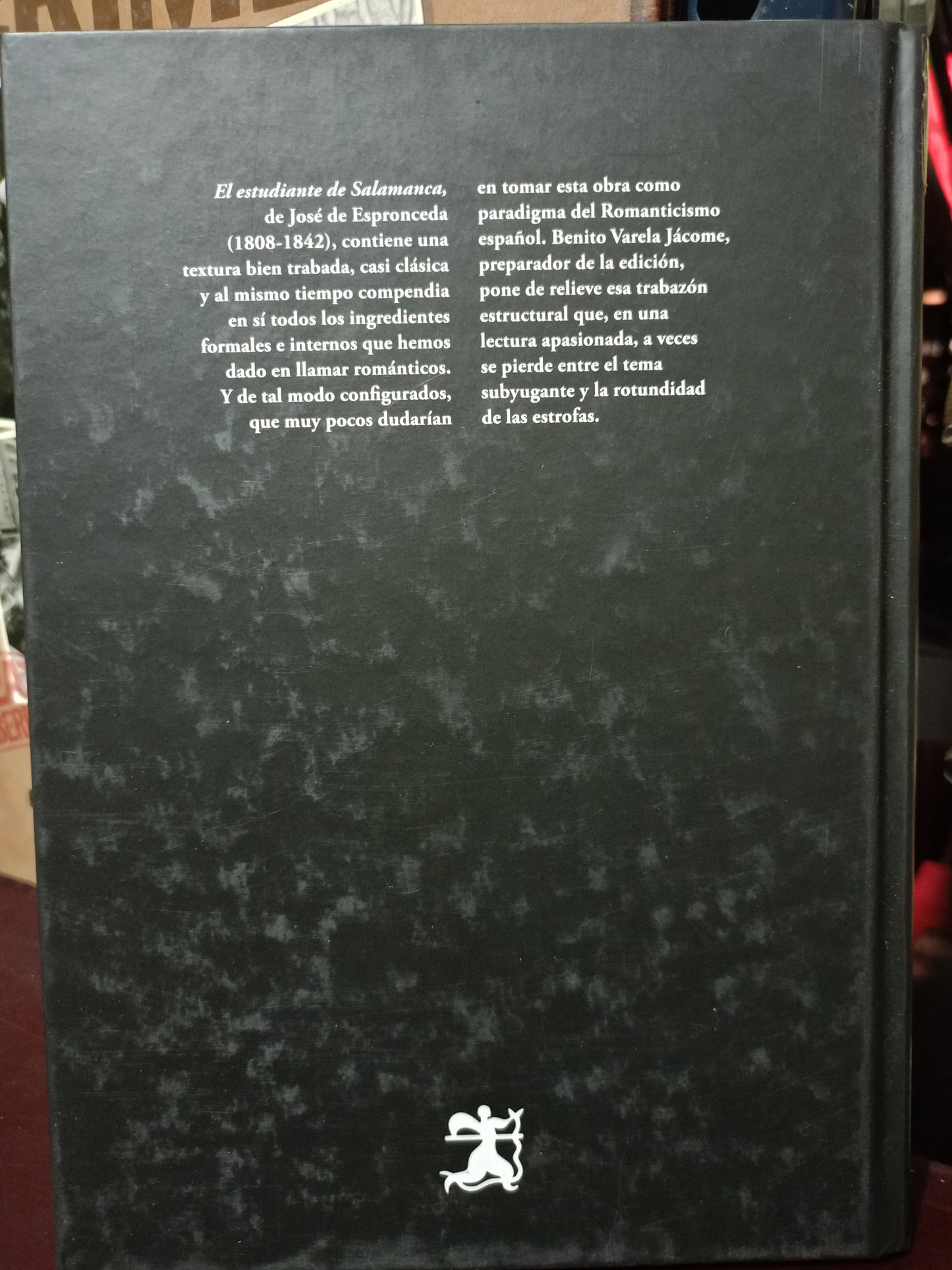 EL ESTUDIANTE DE SALAMANCA JOSÉ DE ESPRONCEDA USADO NOVELA LITERARIO 350