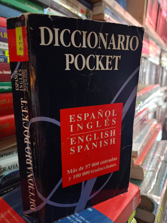 DICCIONARIO POCKET ESPAÑOL INGLES UDADO IDIOMAS LITERARIO 305