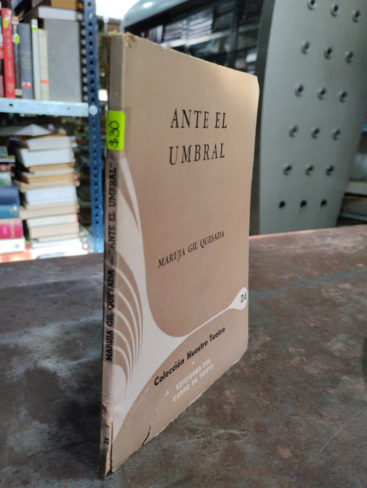 ANTE EL UMBRAL POR MARUJA GIL QUESADA USADO NOVELAS ALDAMA