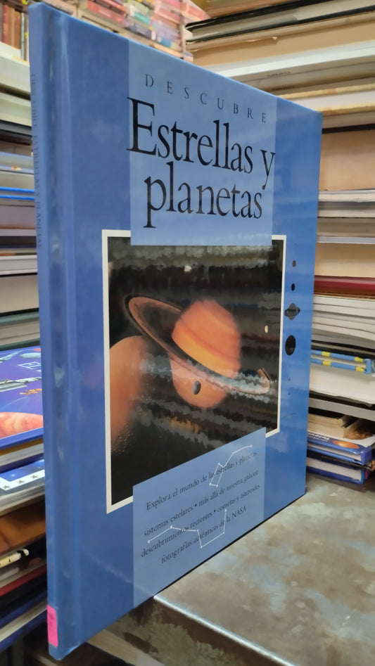 DESCUBRE ESTRELLAS Y PLANETAS LIBRO USADO CIENCIA ALDAMA