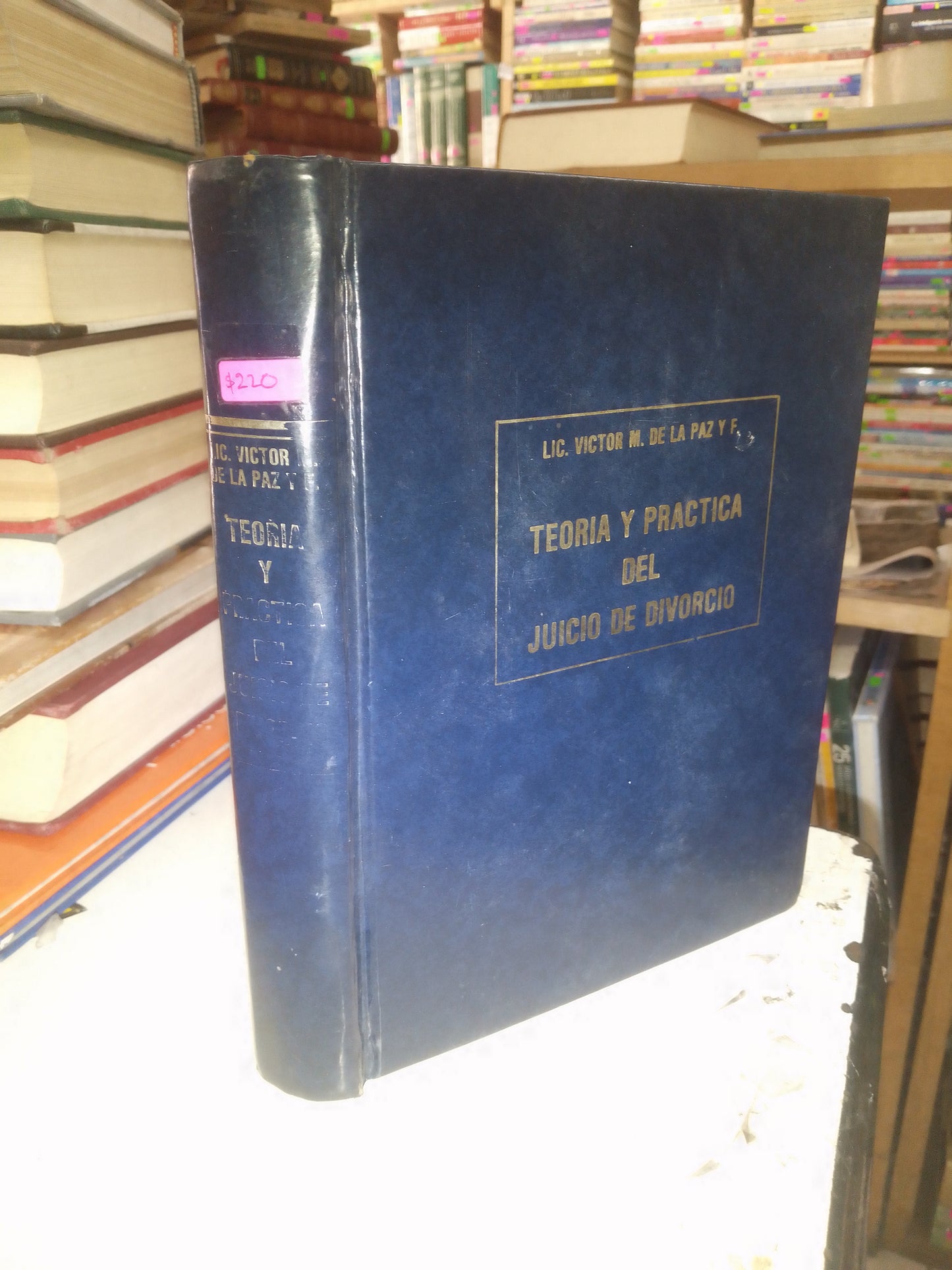 TEORÍA Y PRÁCTICA DEL JUICIO DE DIVORCIO POR VICTOR M. DE LA PAZ Y F. USADO DERECHO LITERARIO 207