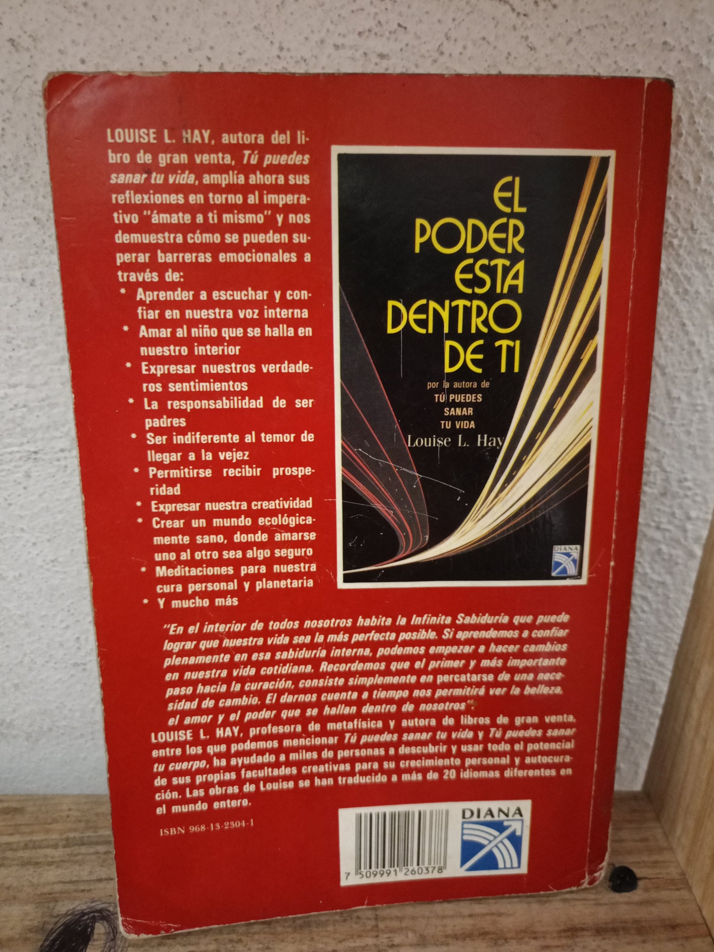 EL PODER ESTÁ DENTRO DE TI POR LOUISE L. HAY USADO SUPERACIÓN PERSONAL LITERARIO 305