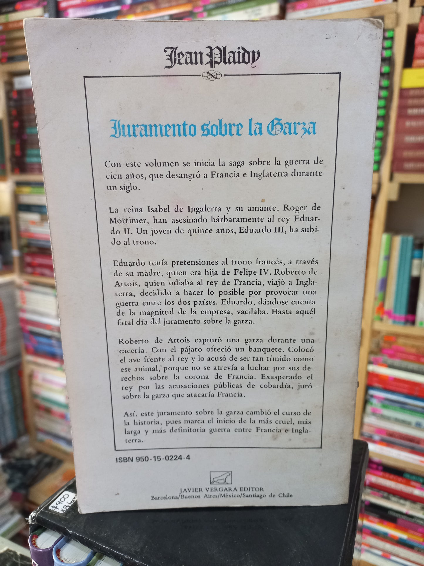 JURAMENTO SOBRE LA GARZA POR JEAN PLAIDY USADO NOVELA JUÁREZ