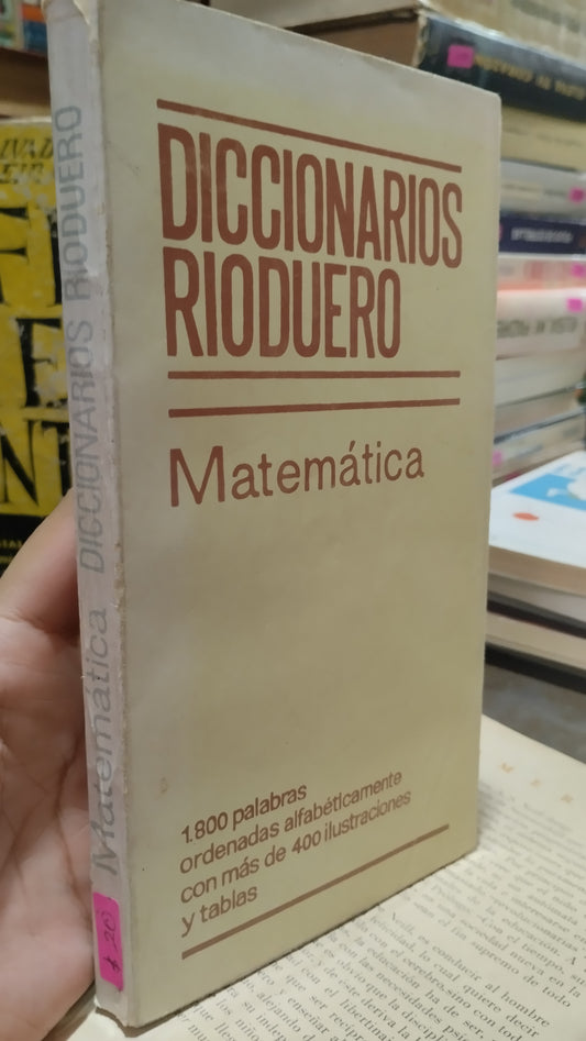 DICCIONARIO RIODUERO MATEMATICA LIBRO USADO EDUCACION ALDAMA