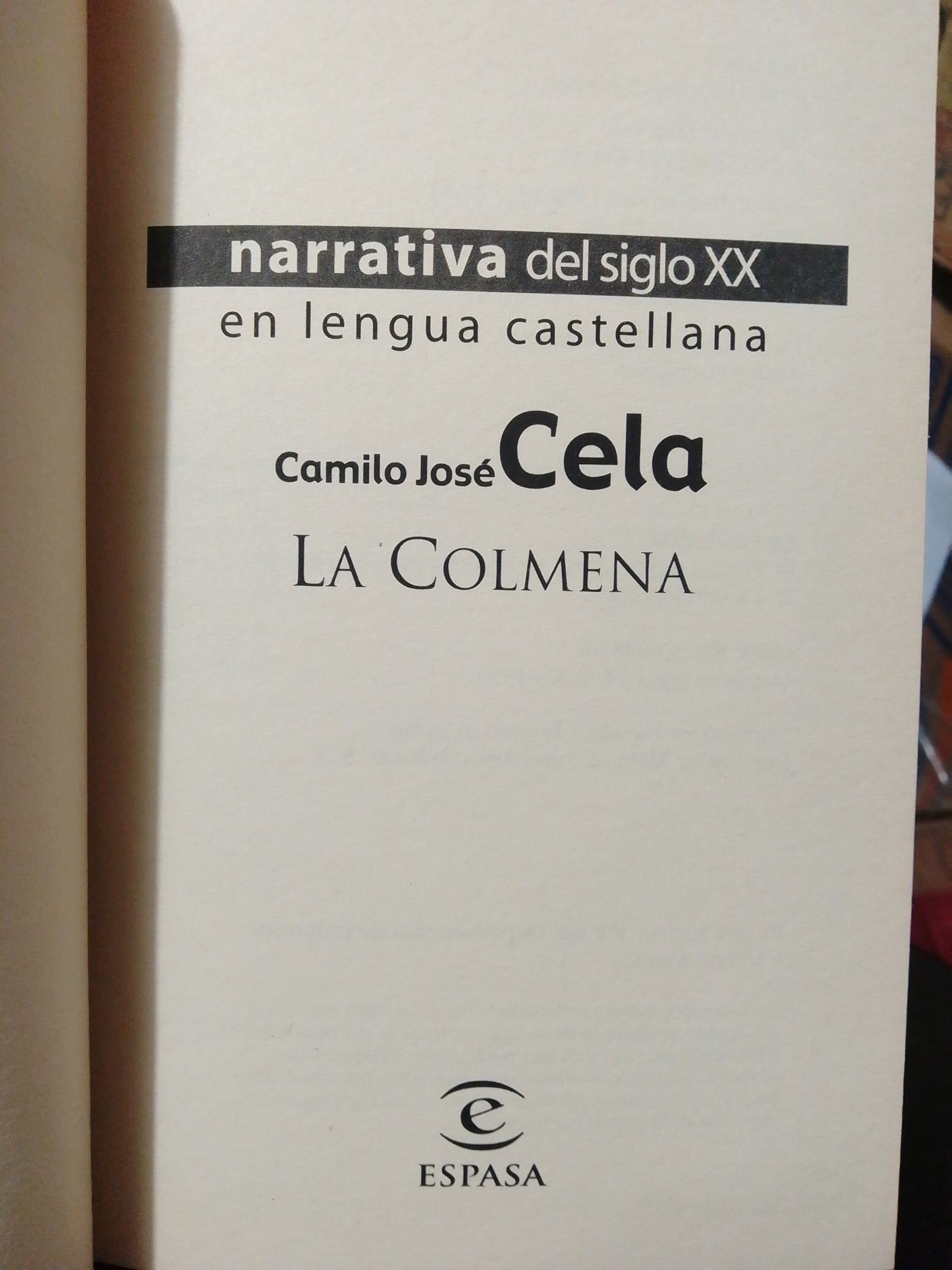 LA COLMENA POR CAMILO JOSE CELA USADO NOVELA JUÁREZ