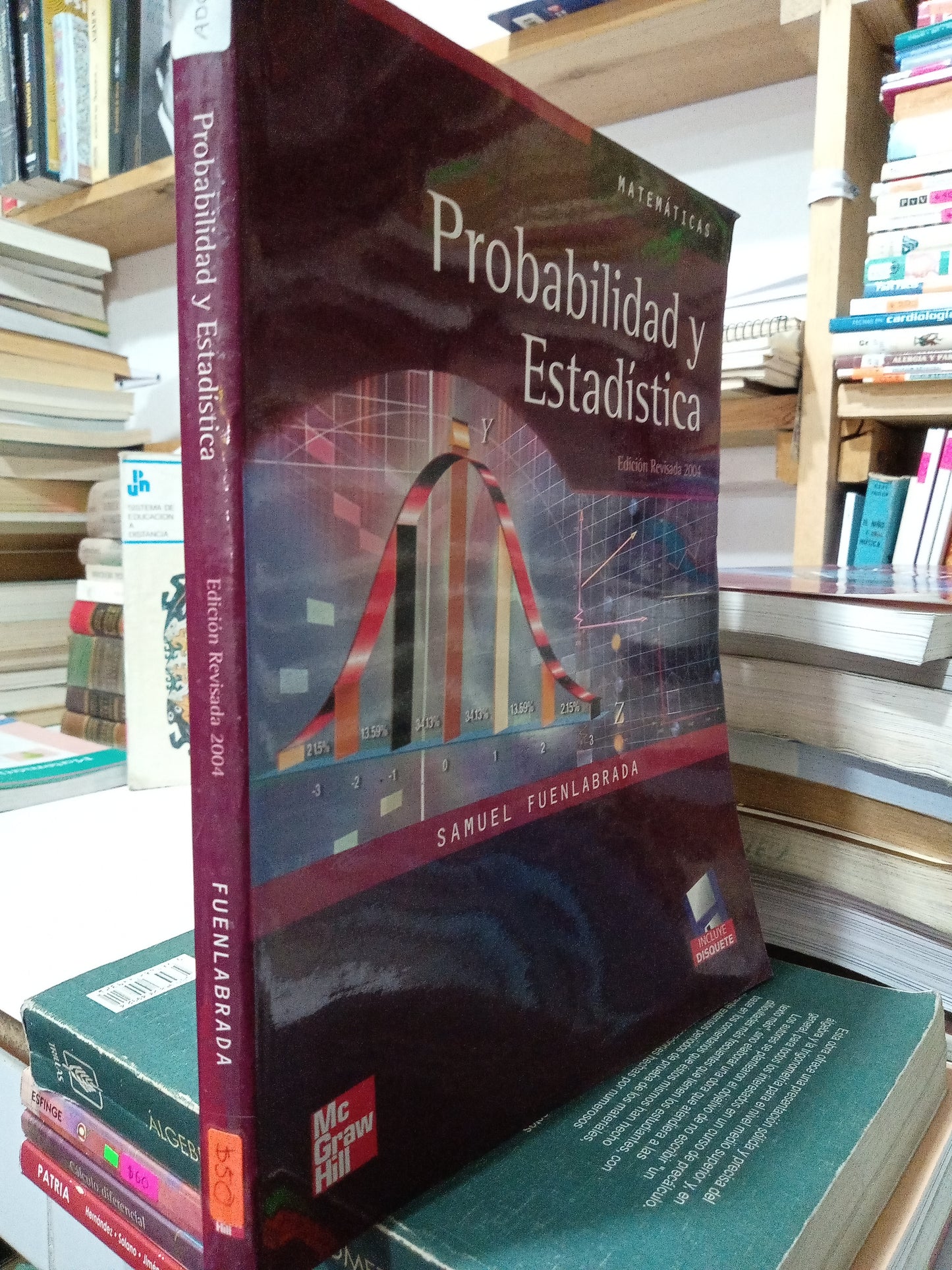 PROBABILIDAD Y ESTADISTICA 2004 POR SAMUEL FUENLABRADA USADO MATEMÁTICAS JUÁREZ
