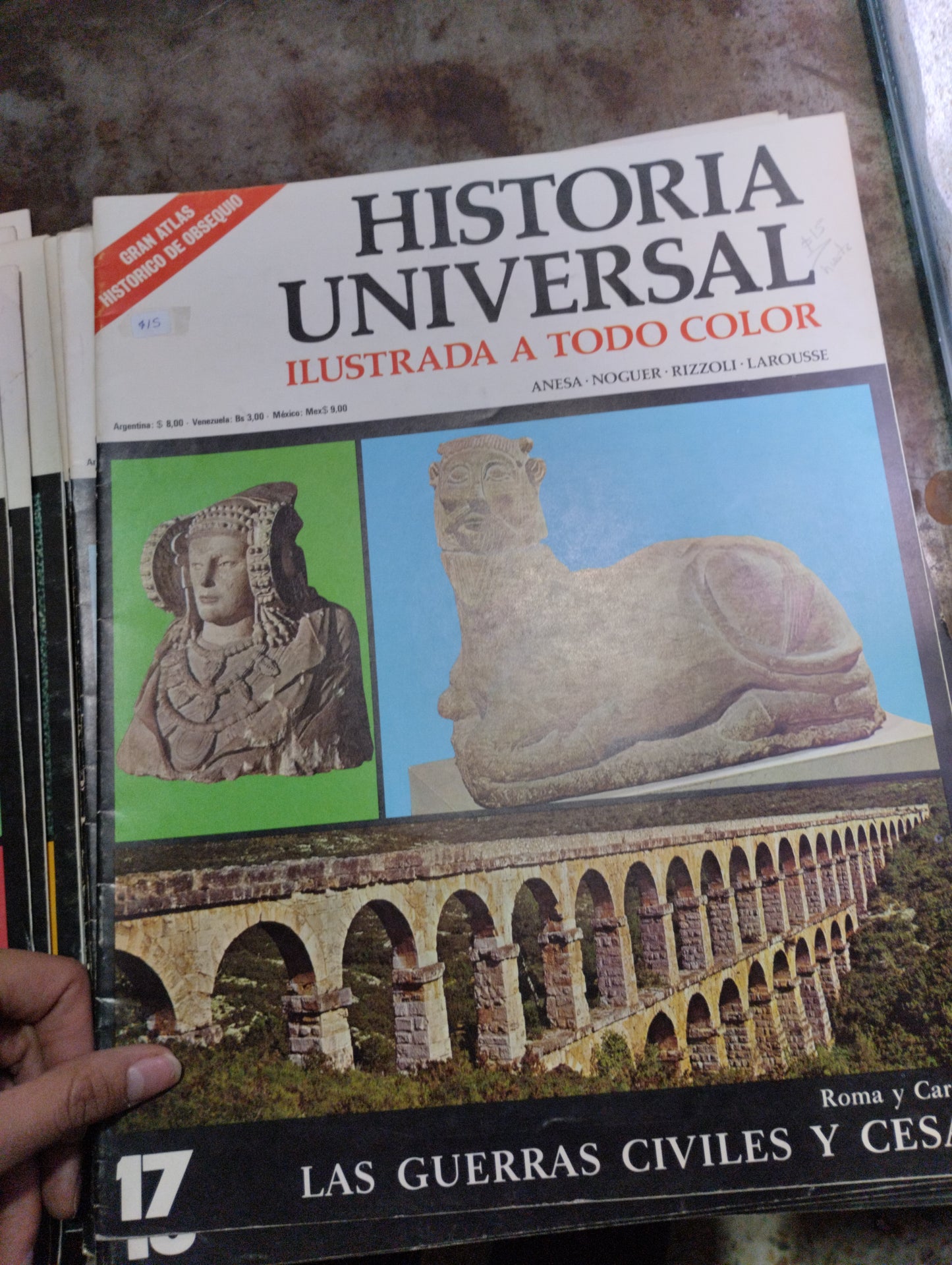 HISTORIA UNIVERSAL ILUSTRADA A TODO COLOR POR ANESA NOGUER RIZZOLI LAROUSSE USADO ARTE ALDAMA
