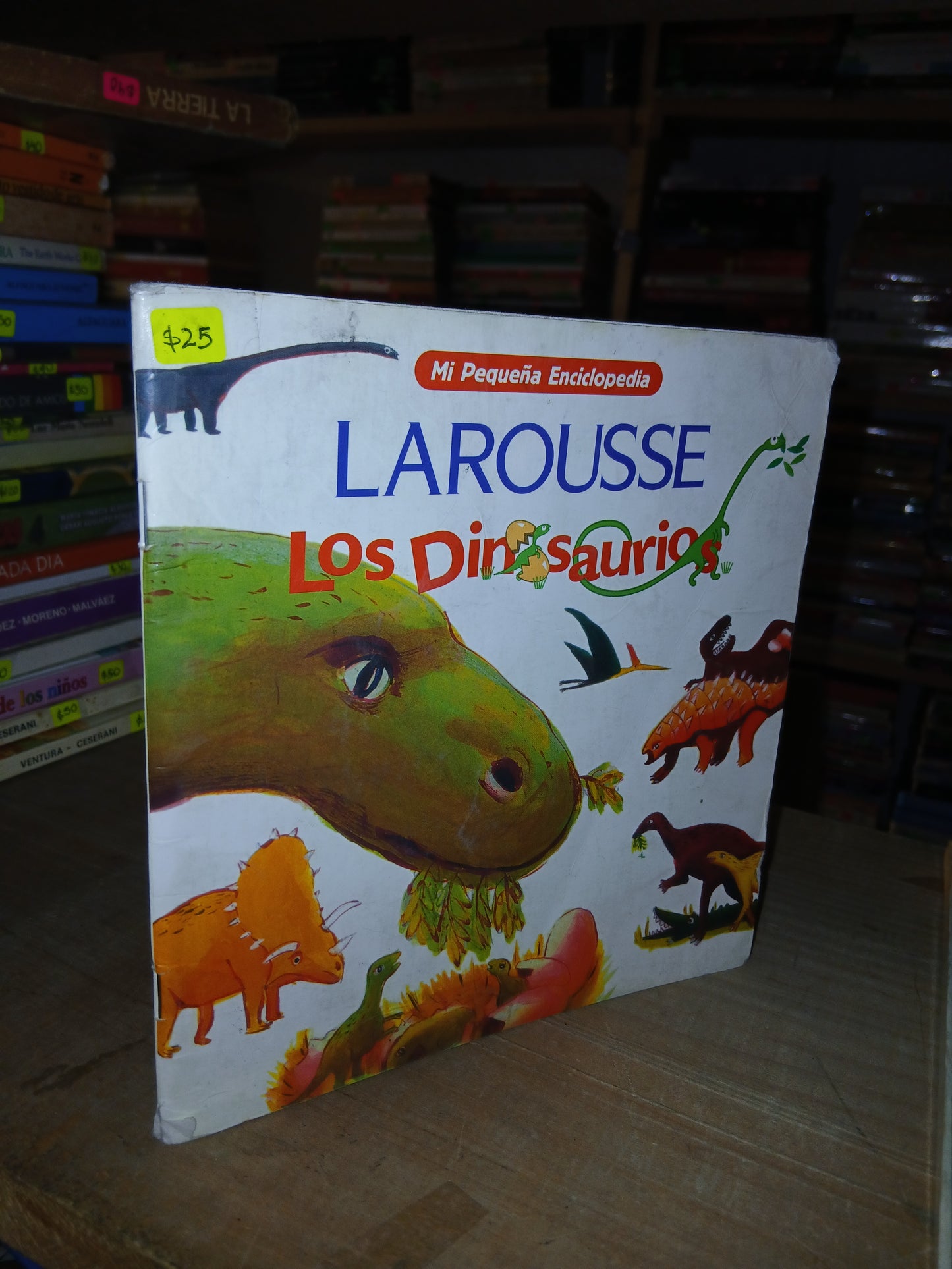 MI PEQUEÑA ENCICLOPEDIA LAROUSSE: LOS DINOSAURIOS POR AGNÉS VANDEWIELE Y MICHÉLE LANCINA USADO INFANTIL LITERARIO 207