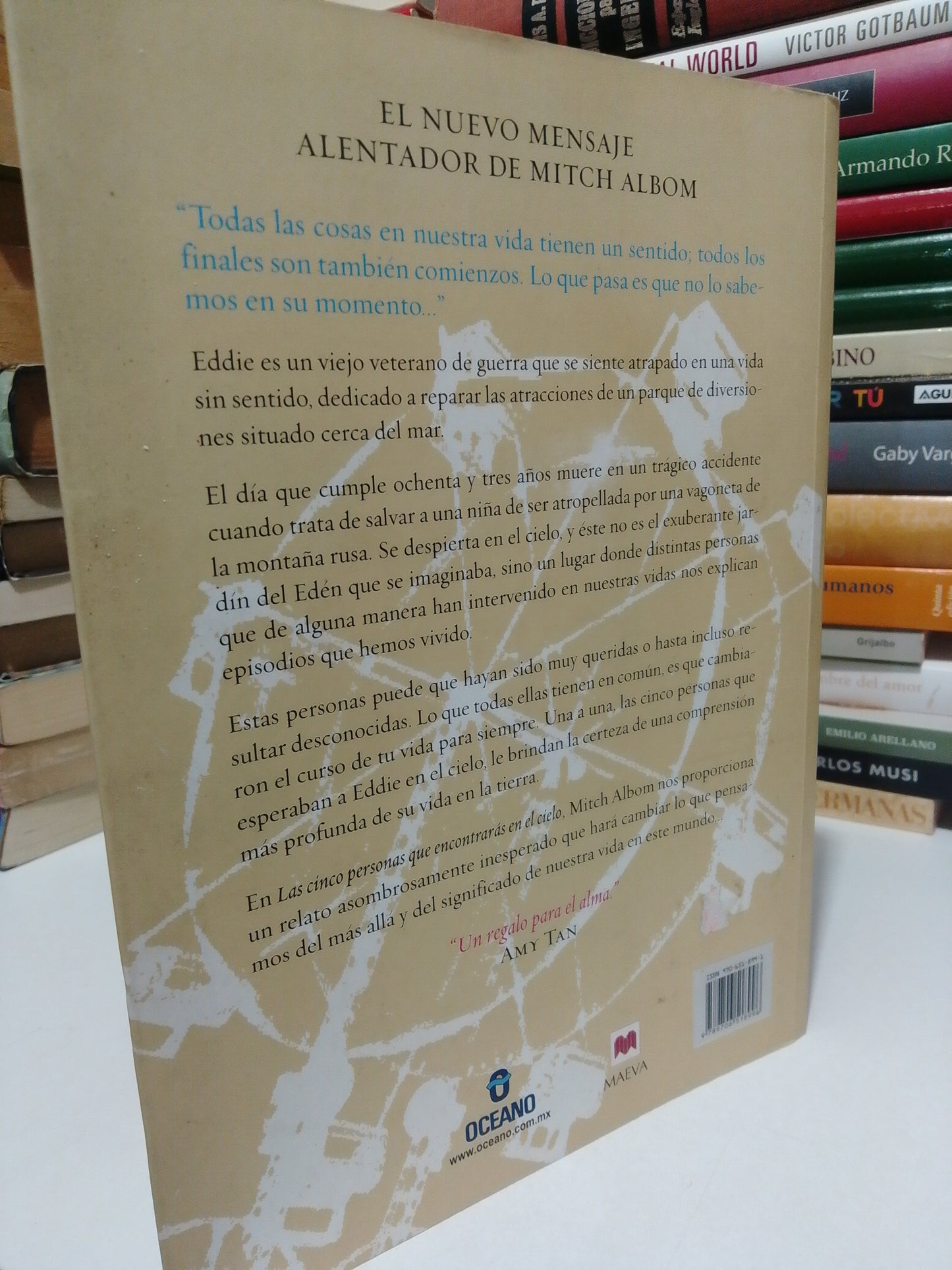 LAS CINCO PERSONAS QUE ENCONTRARÁS EN EL CIELO POR MITCH ALBOM USADO NOVELA JUÁREZ