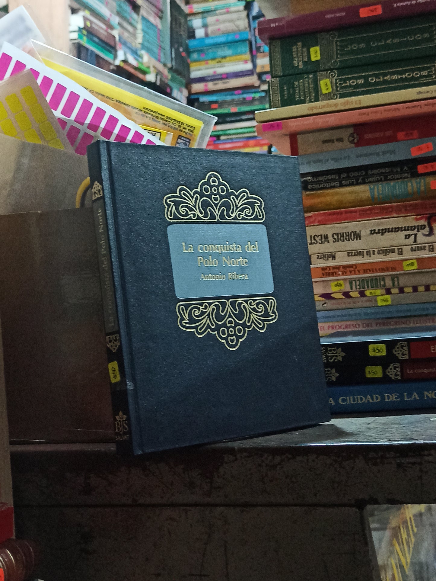 LA CONQUISTA DEL POLO NORTE POR ANTONIO RIBERA USADO NOVELAS ALDAMA