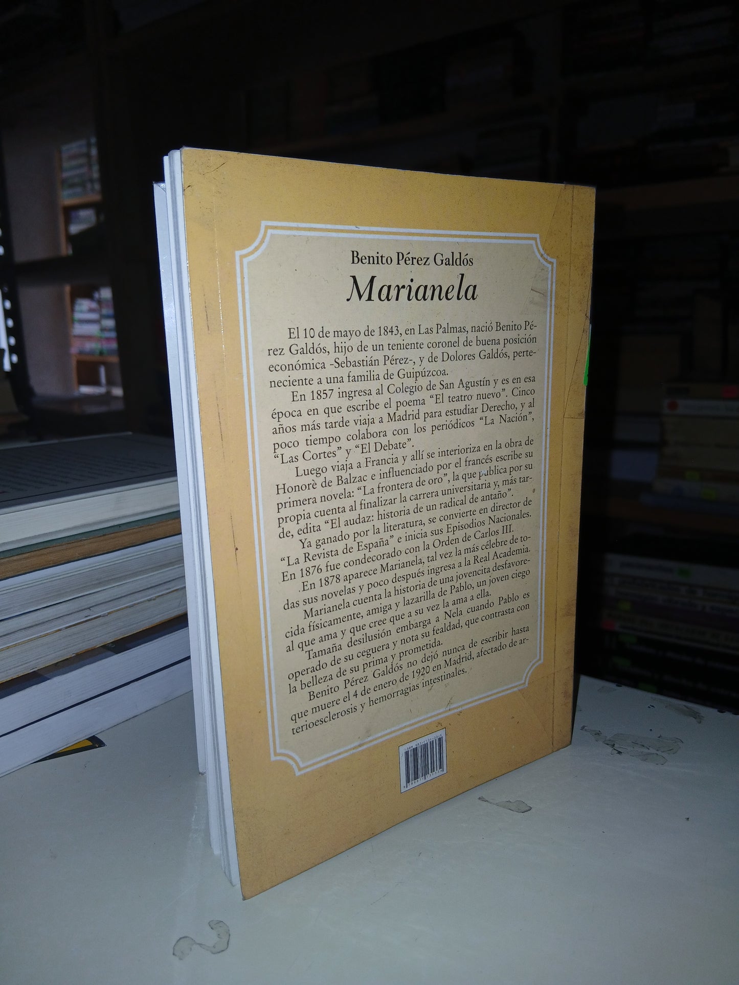 MARIANELA POR BENITO PÉREZ GALDÓS USADO NOVELA LITERARIO 207