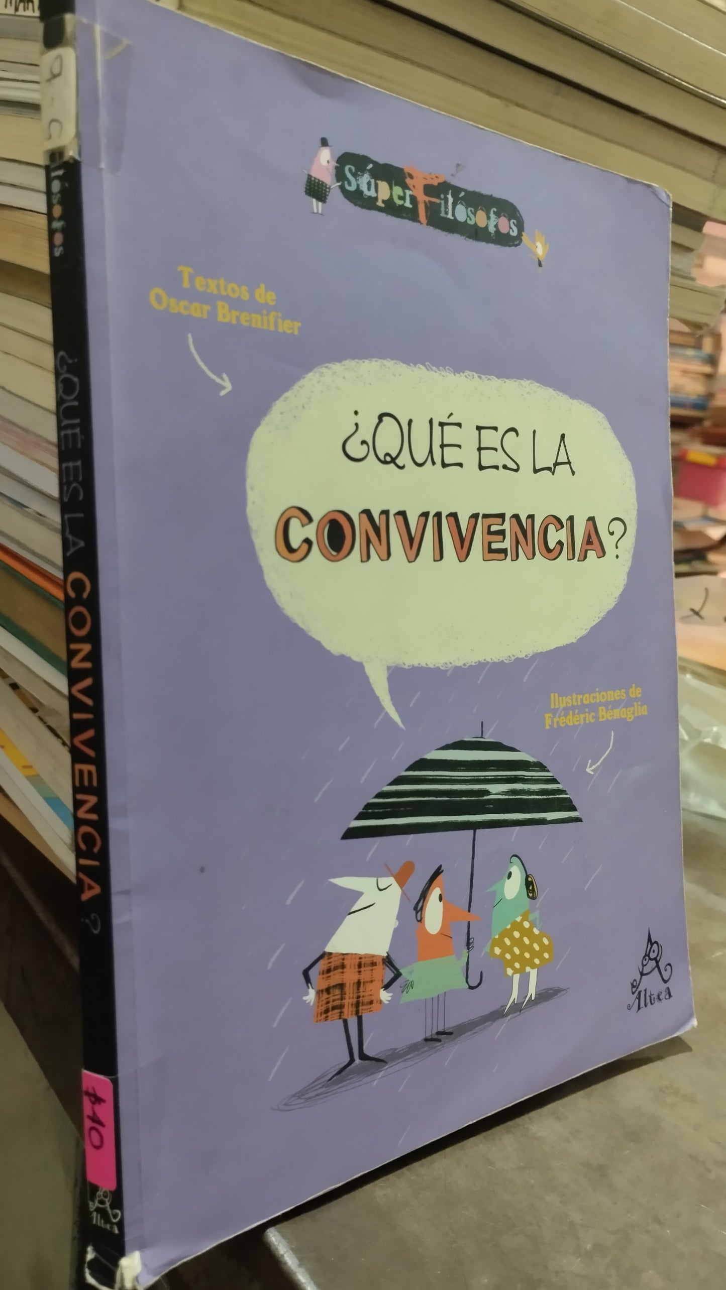QUE ES LA CONVIVENCIA POR OSCAR BRENIFIER LIBRO USADO INFANTIL ALDAMA