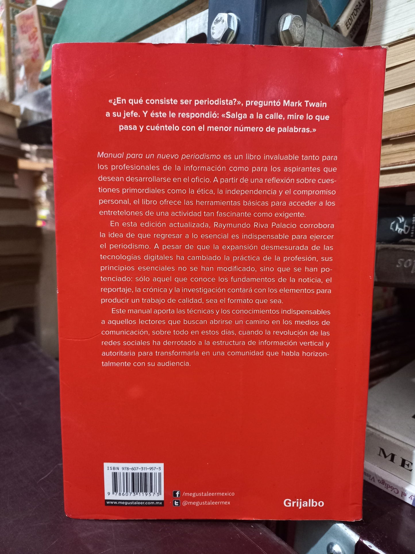 MANUAL PARA UN NUEVO PERIODISMO POR RAYMUNDO RIVA PALACIO USADO HISTORIA LITERARIO 305