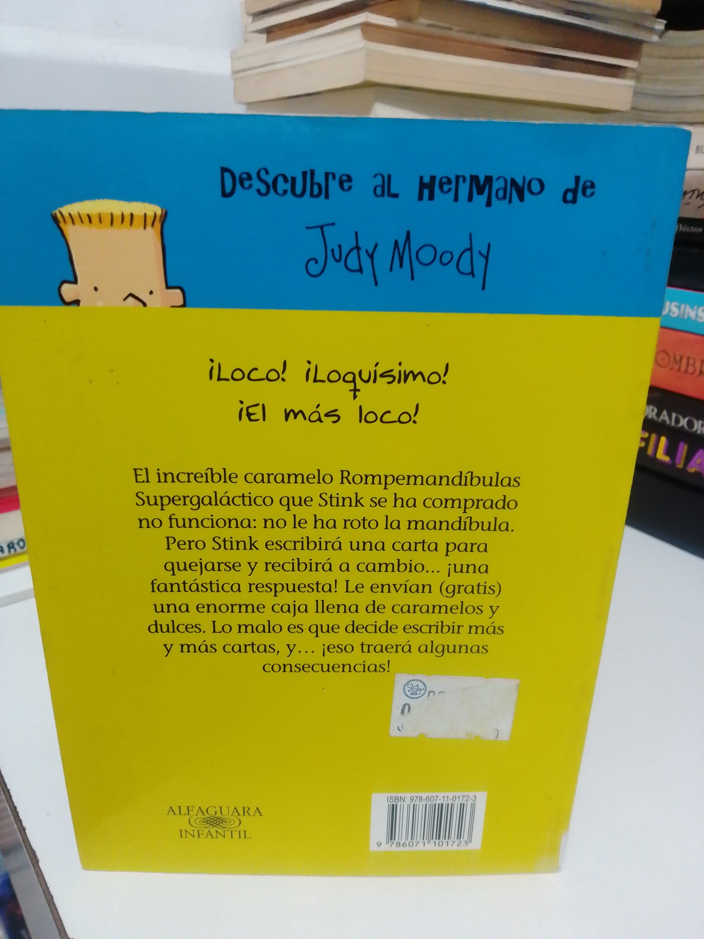 STINK Y EL INCREÍBLE ROMPE MANDÍBULAS SUPERGALACTICO POR MEGAN MCDONALD, USADO, INFANTIL ,JUAREZ