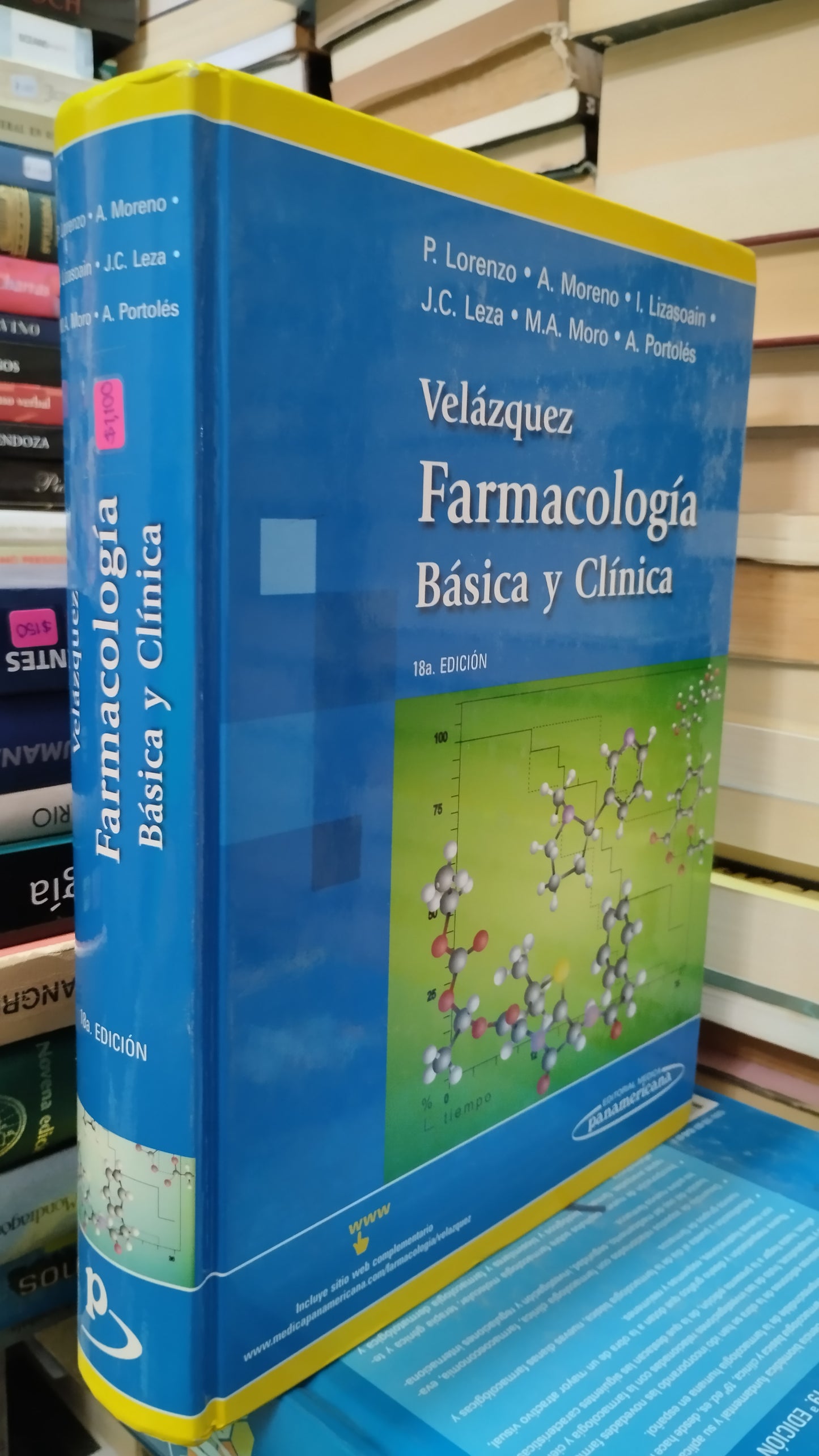VELAZQUEZ FARMACOLOGIA BASICA Y CLINICA POR P LORENZO LIBRO USADO SALUD ALDAMA