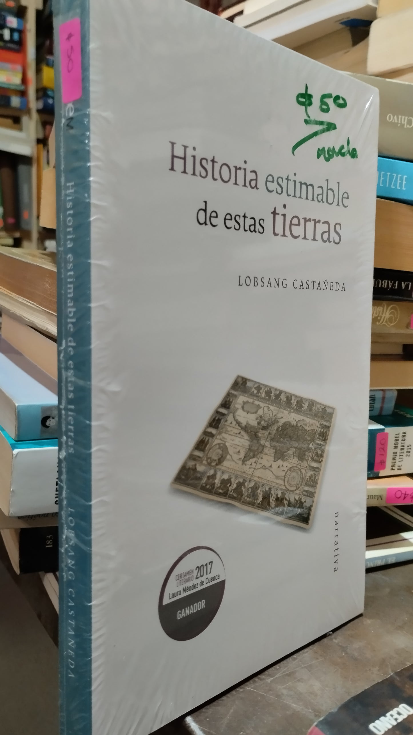 HISTORIA ESTIMABLE DE ESTAS TIERRAS POR LOBSANG  CASTAÑEDA LIBRO USADO NOVELAS ALDAMA