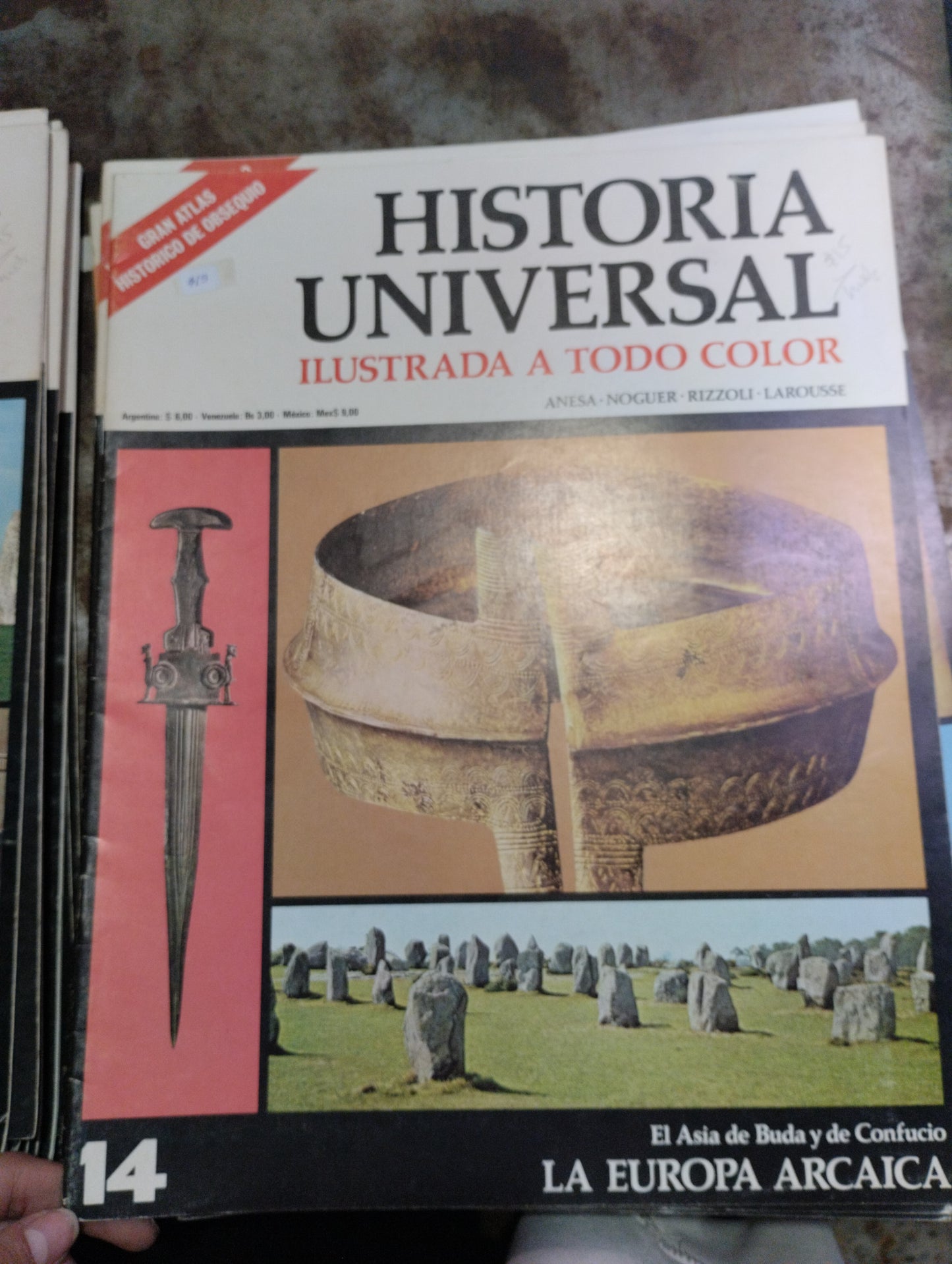 HISTORIA UNIVERSAL ILUSTRADA A TODO COLOR POR ANESA NOGUER RIZZOLI LAROUSSE USADO ARTE ALDAMA