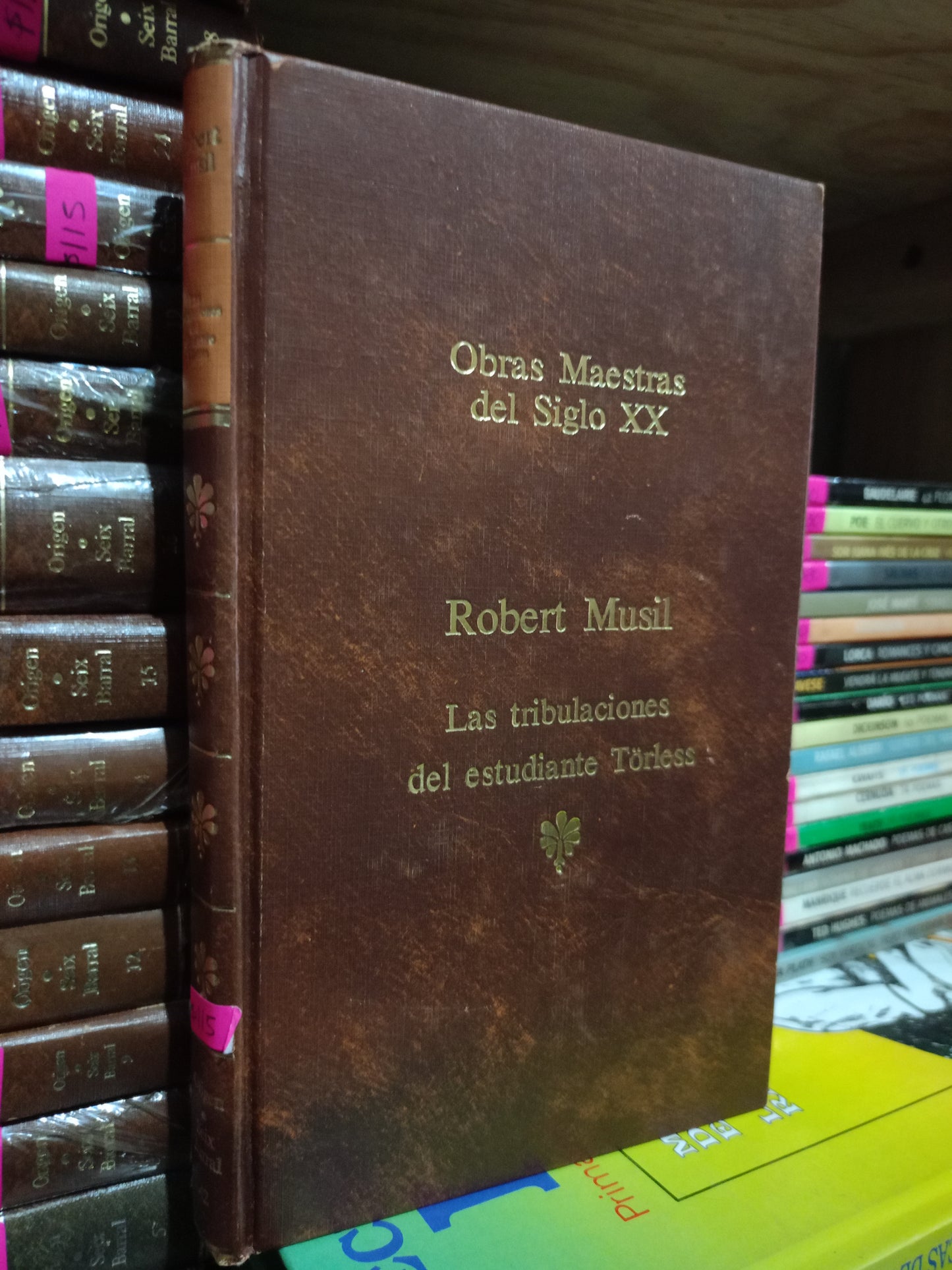 LAS TRIBULACIONES DEL ESTUDIANTE TORLESS POR ROBERT MUSIL USADO NOVELA LITERARIO 305