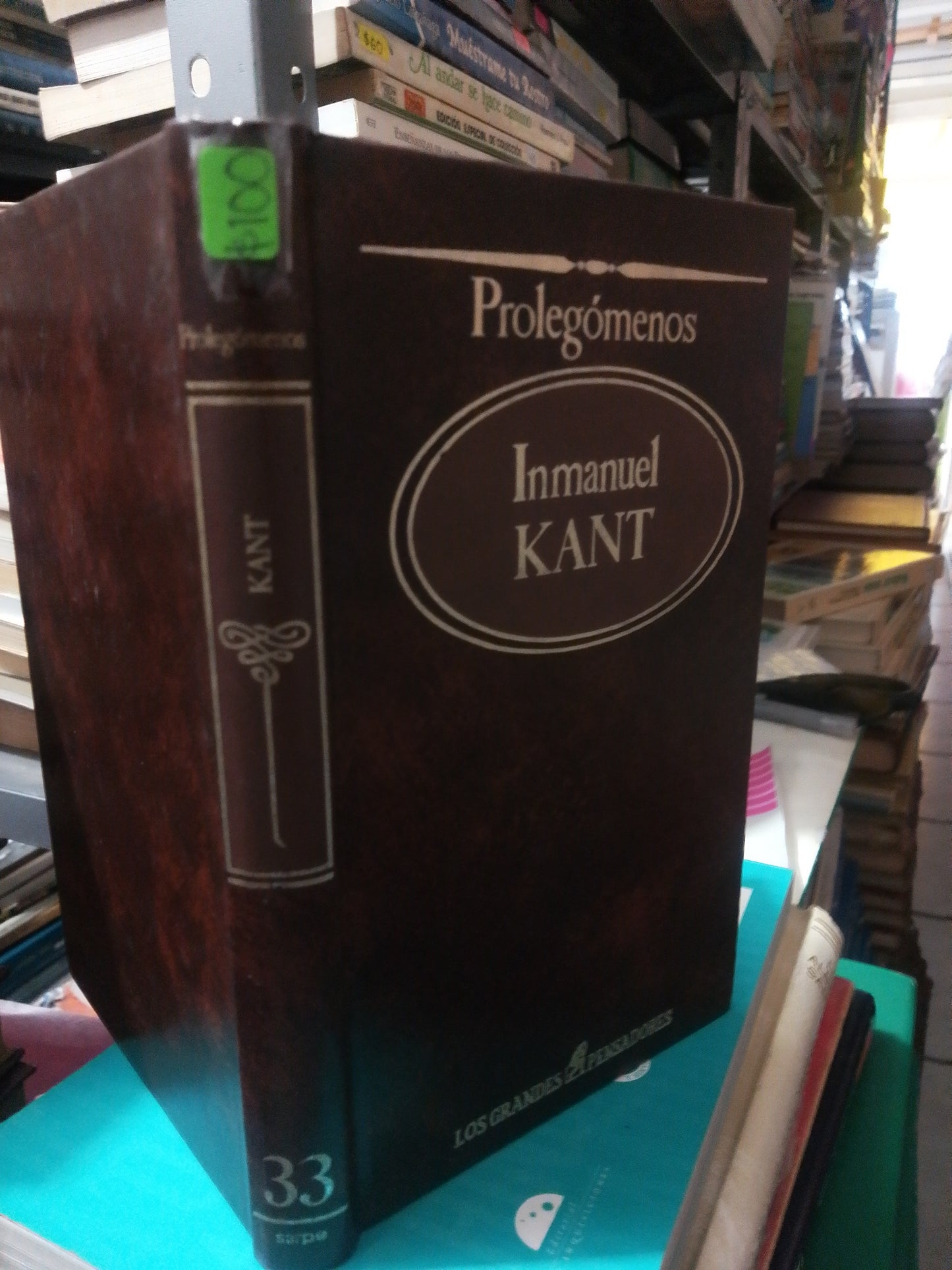 PROLEGOMENOS POR INMANUEL KANT USADO NOVELA JUAREZ