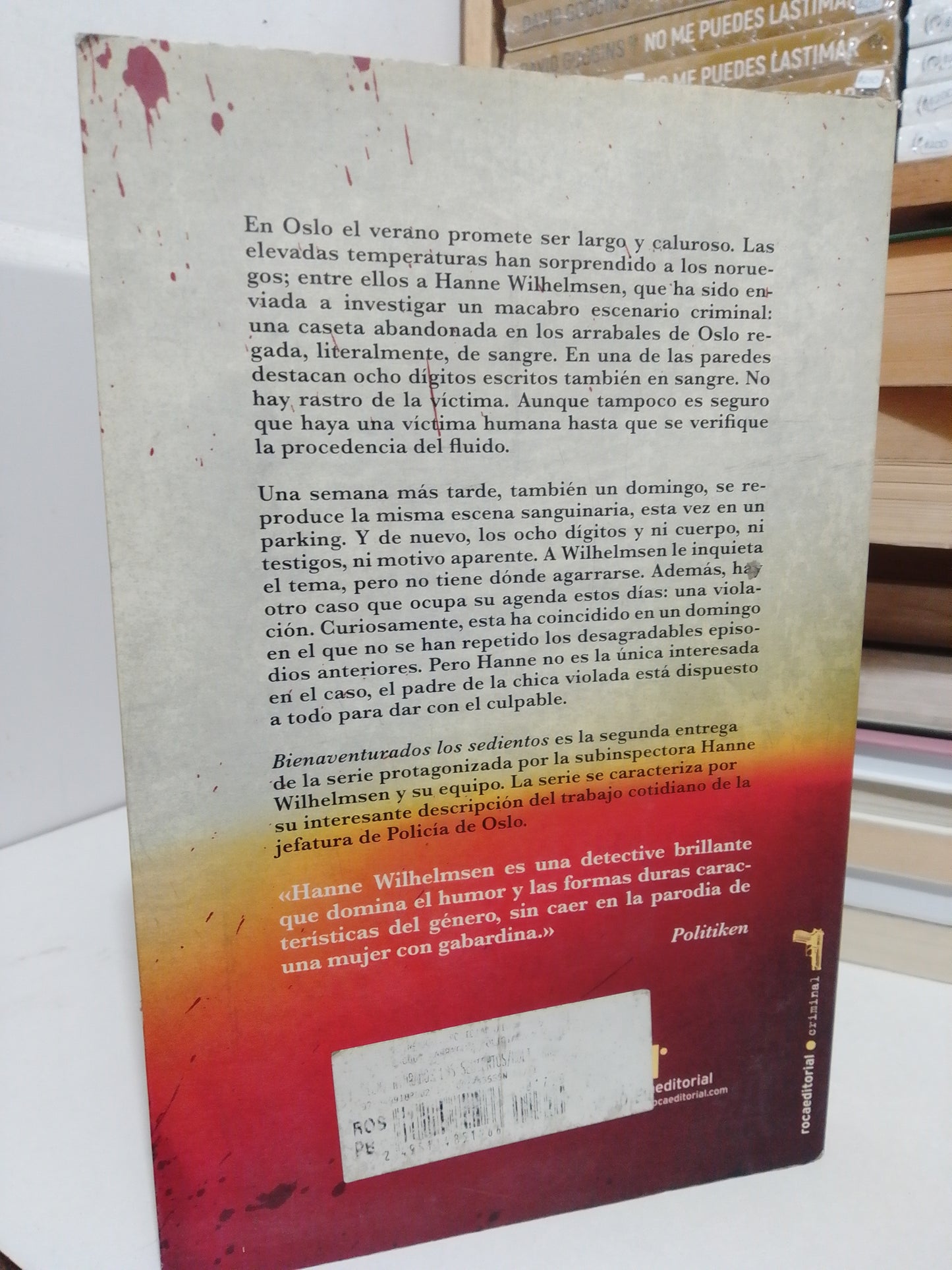 BIENAVENTURADOS LOS SEDIENTOS POR ANNE HOLT USADO NOVELA JUÁREZ