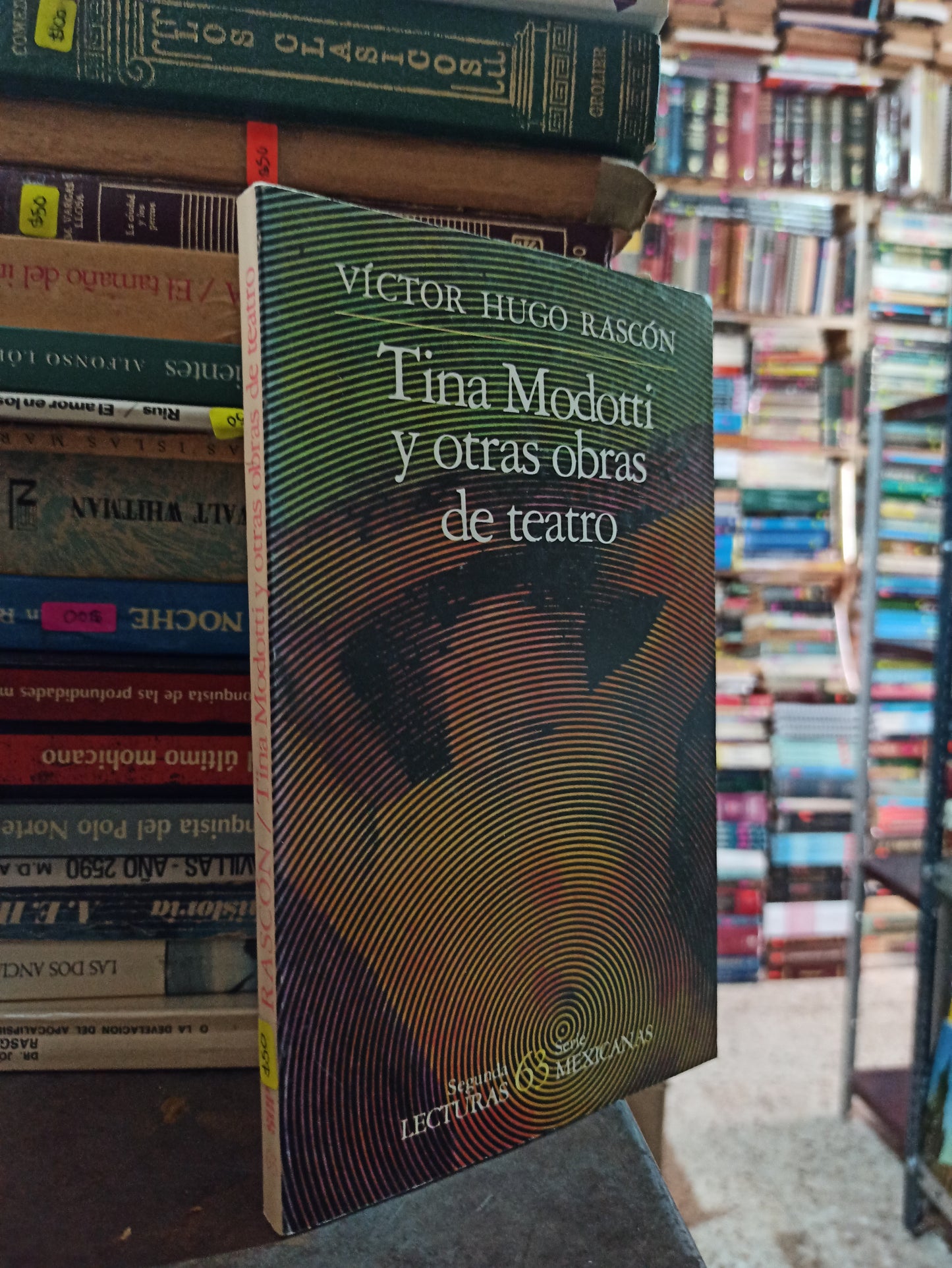 TINA MODOTTI Y OTRAS OBRAS DE TEATRO POR VICTOR HUGO RASCON USADO NOVELAS ALDAMA