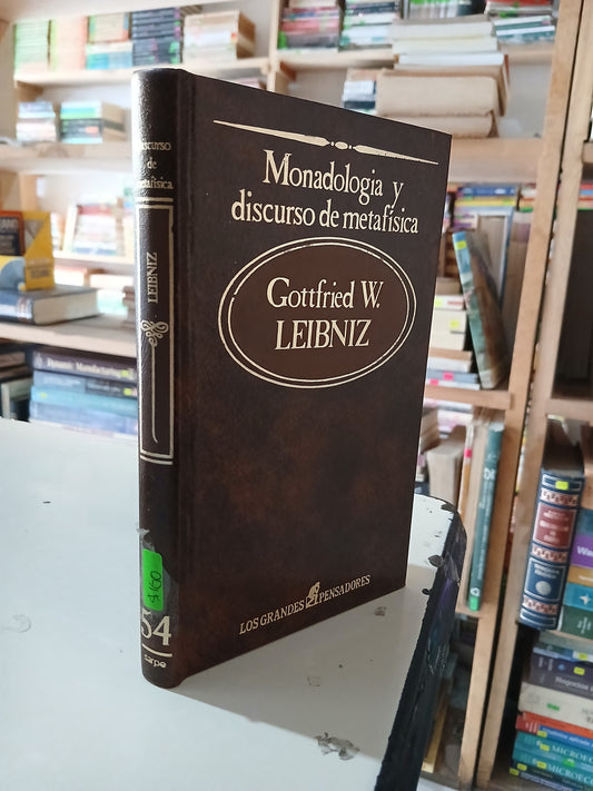 MONADOLOGÍA DEL DISCURSO DE METAFÍSICA POR GOTTFRIED W. LEIBNIZ USADO NOVELA LITERARIO 207