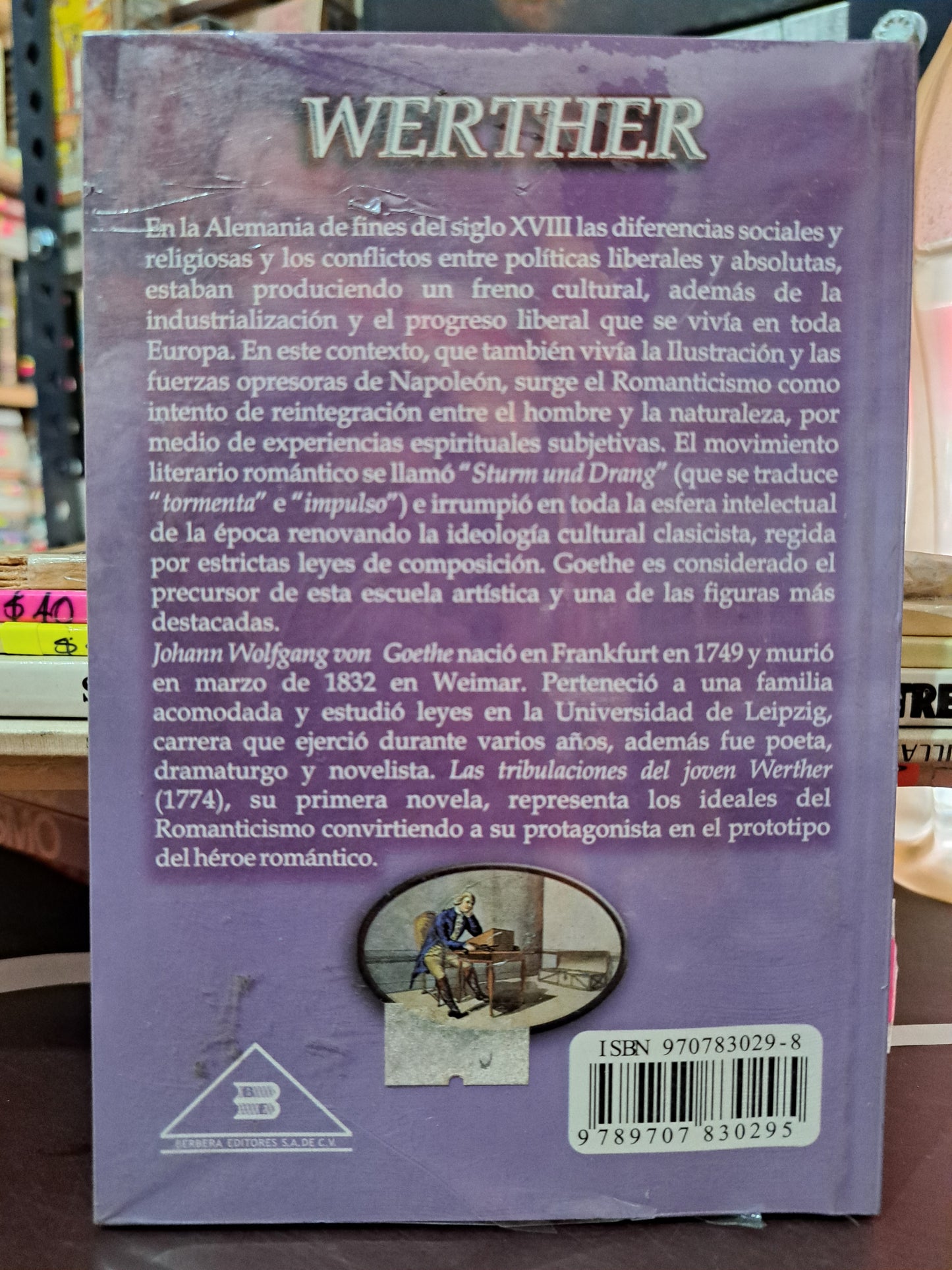 WERTHER J.W. GOETHE NUEVO LIBROS NUEVOS LITERARIO 305