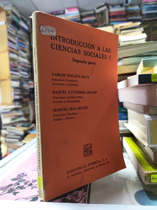 INTRODUCCION A LAS CIENCIAS SOCIALES 1 POR VARIOS AUTORES USADO SOCIOLOGIA JUAREZ 507