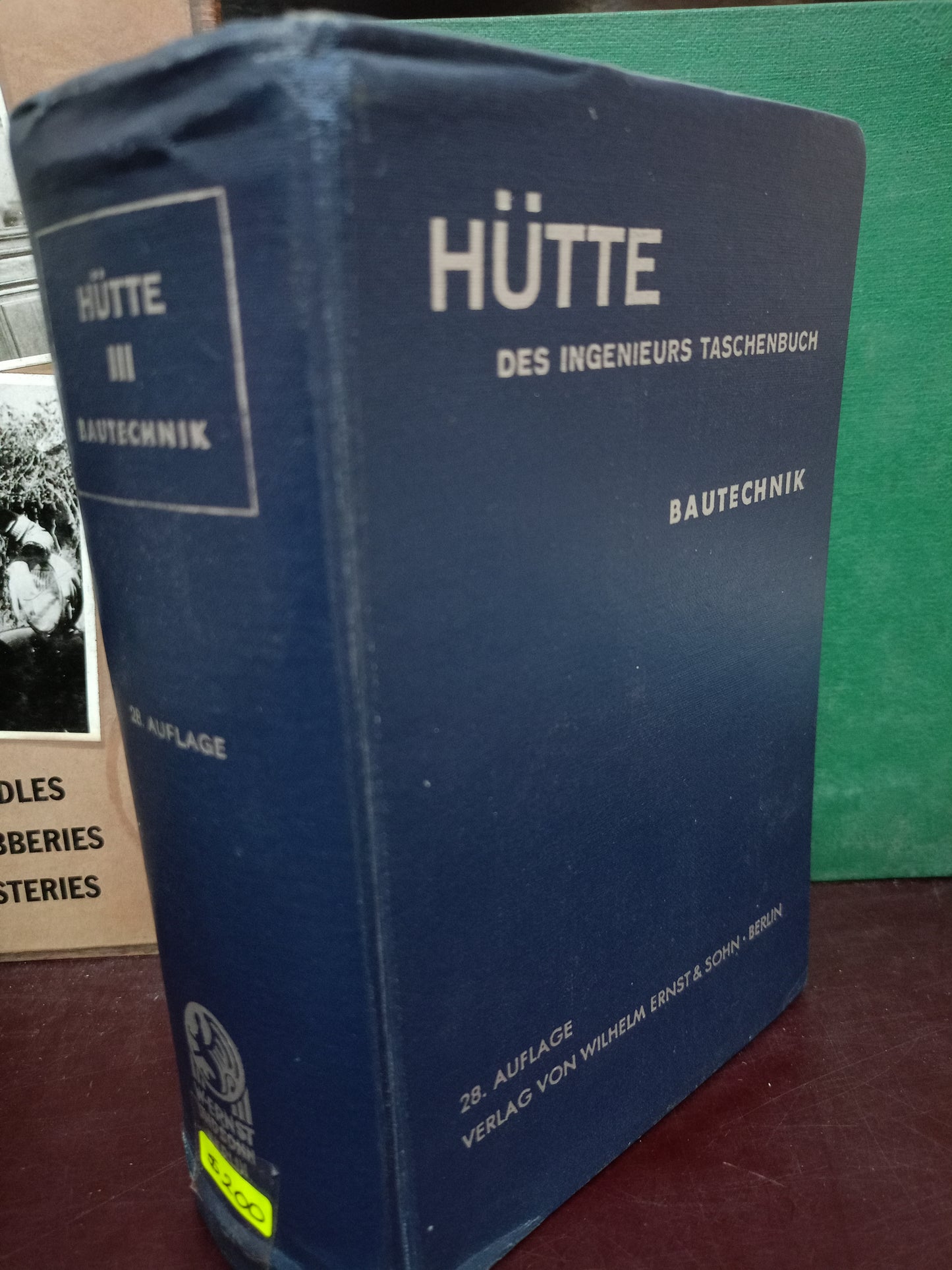 HUTTE DES INGENIEURS TASCHENBUCH USADO MATE LITERARIO 305
