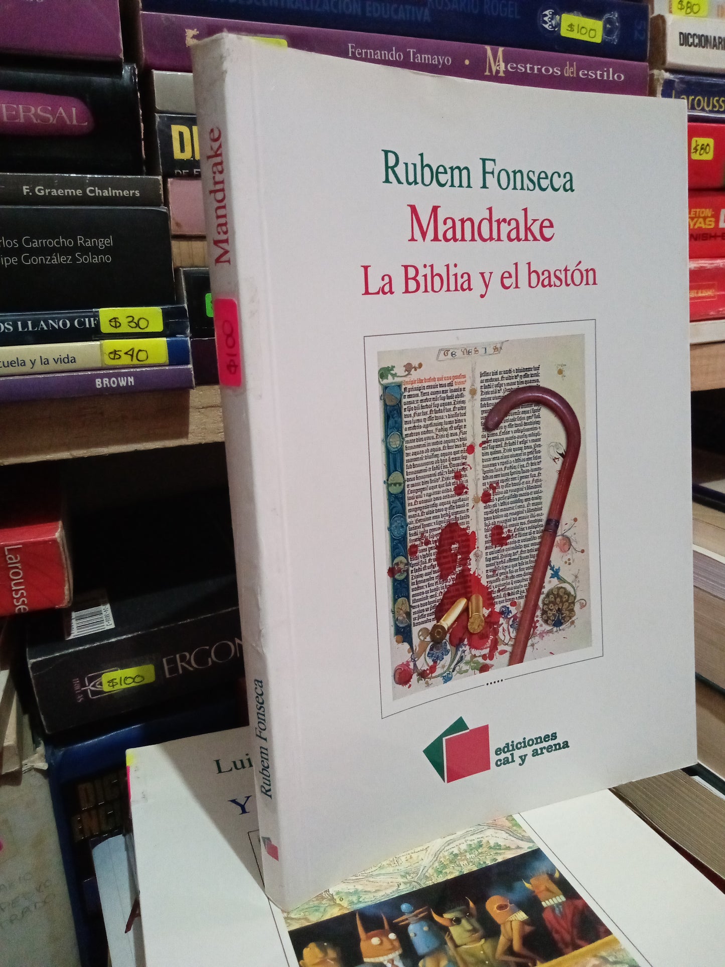 MANDRAKE LA BIBLIA Y EL BASTON RUBEN FONSECA USADO NOVELA LITERARIO #305