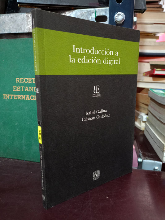INTRODUCCIÓN A LA EDICIÓN DIGITAL POR ISABEL GALINA Y CRISTIAN ORDOÑEZ USADO EDUCACIÓN LITERARIO 305