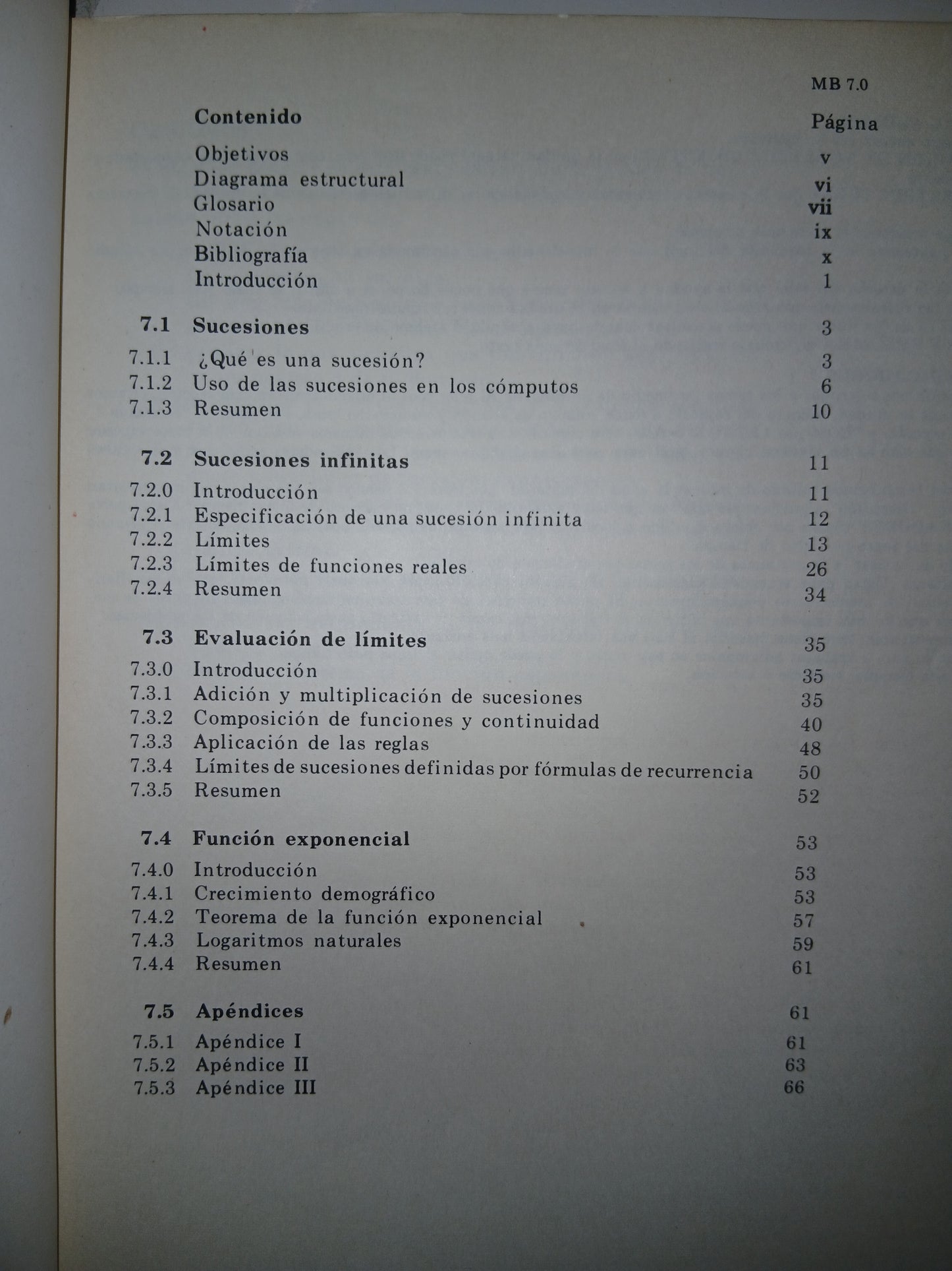 SUCESIONES Y LÍMITES I TRADUCIDO POR ANTONIO LINARES USADO MATEMÁTICAS LITERARIO 207