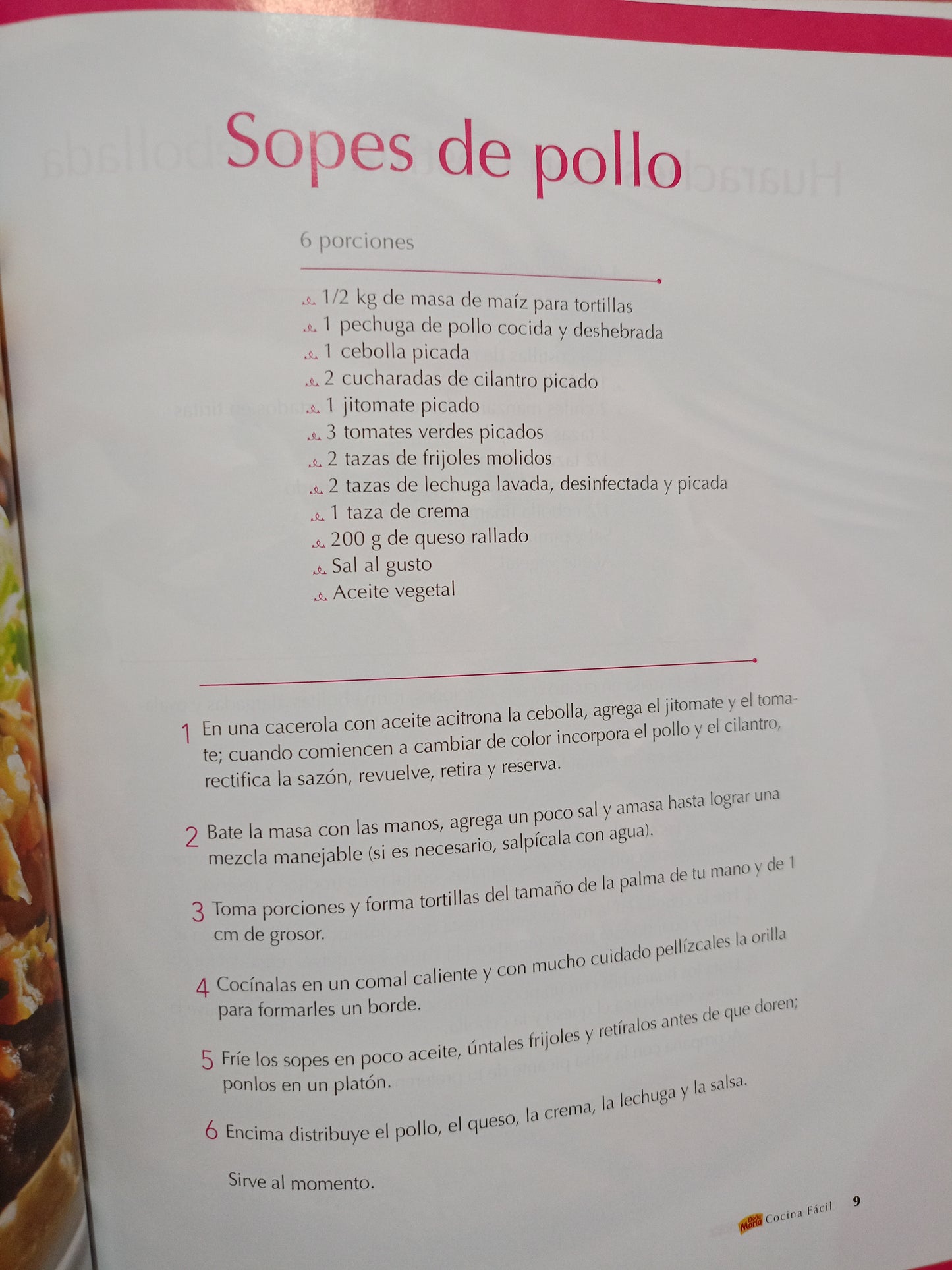 COCINA FÁCIL ANTOJITOS USADO COCINA LITERARIO 305