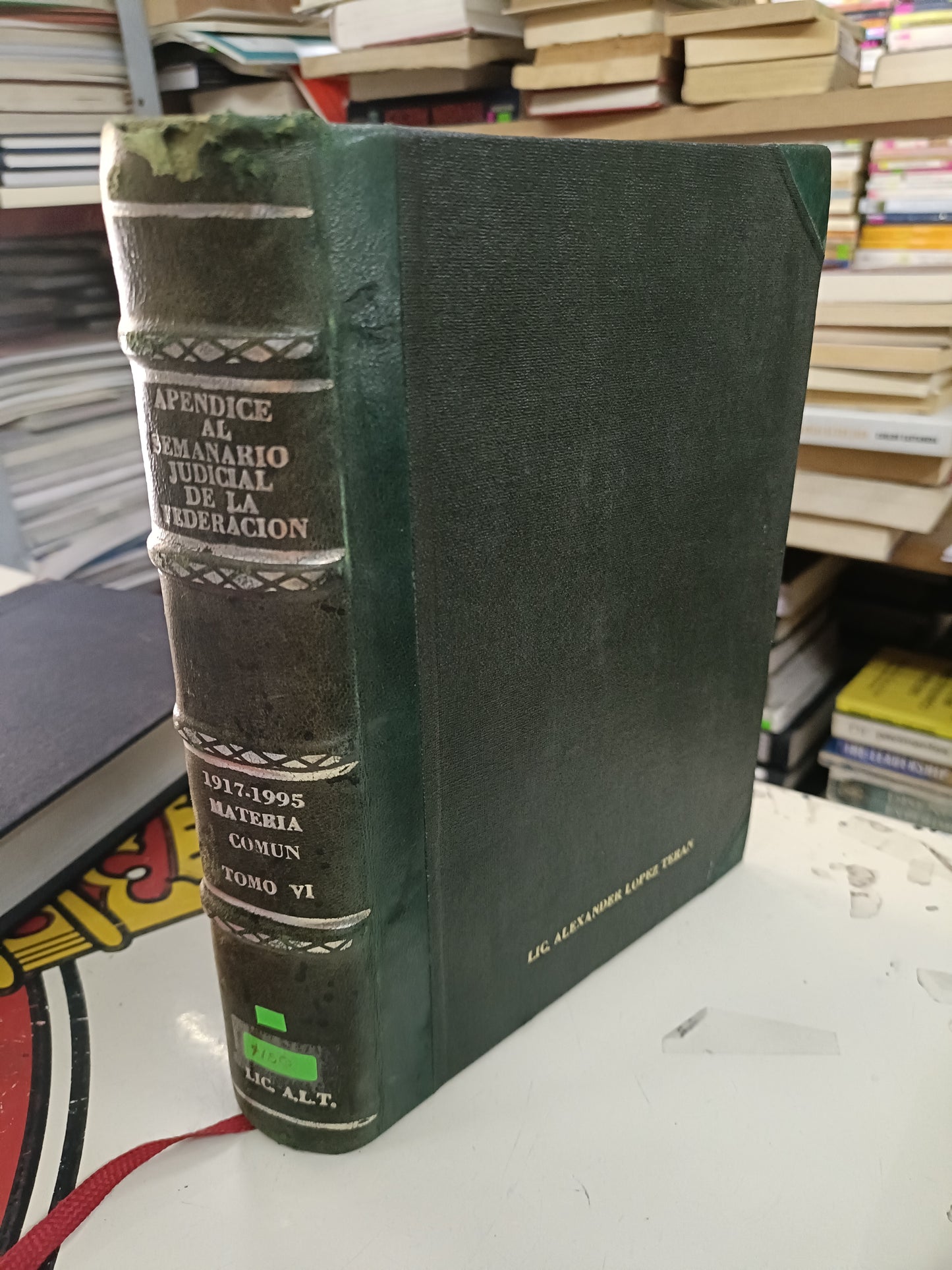 APENDICE AL SEMANARIO JUDICIAL DE LA FEDERACION 1917-1995 TOMO Vl MATERIA COMUN USADO DERECHO JUAREZ 515