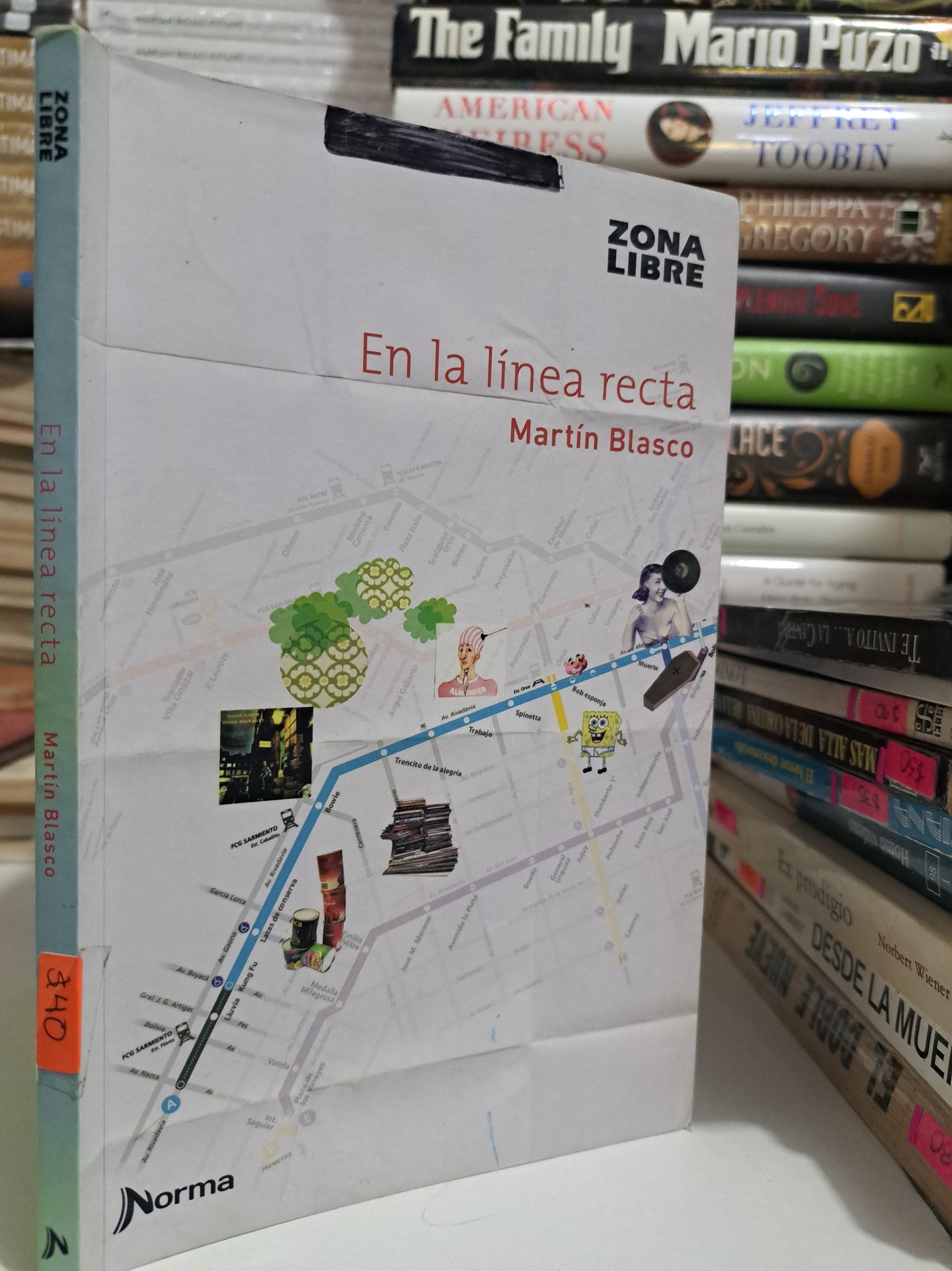 EN LA LÍNEA RECTA MARTÍN BLASCO USADO NOVELA JUÁREZ