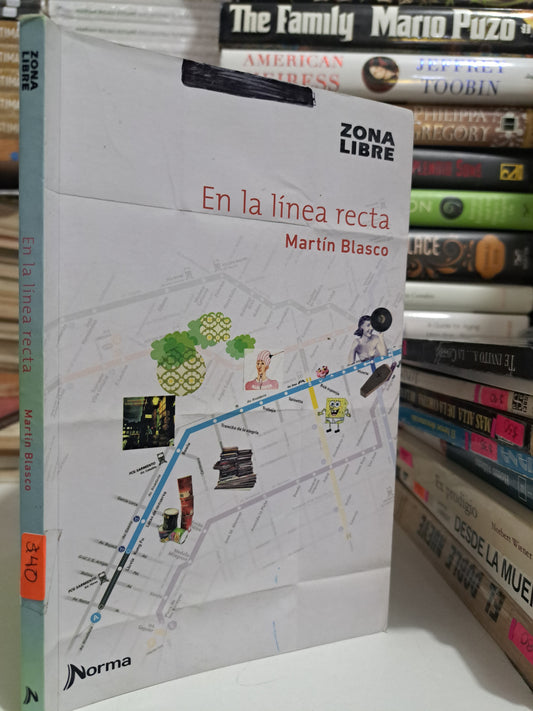 EN LA LÍNEA RECTA MARTÍN BLASCO USADO NOVELA JUÁREZ