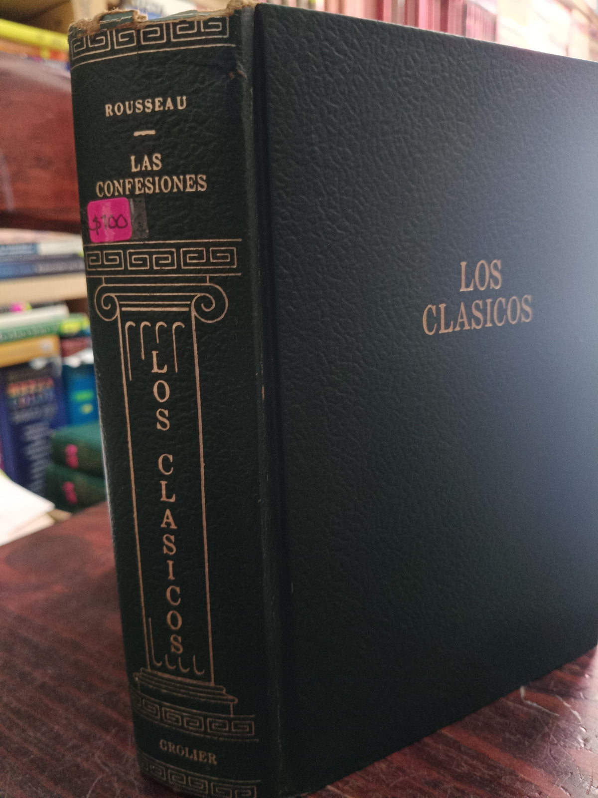 LOS CLASICOS ROUSSEAU - LAS CONFESIONES GROLIER USADO NOVELA LITERARIO 305