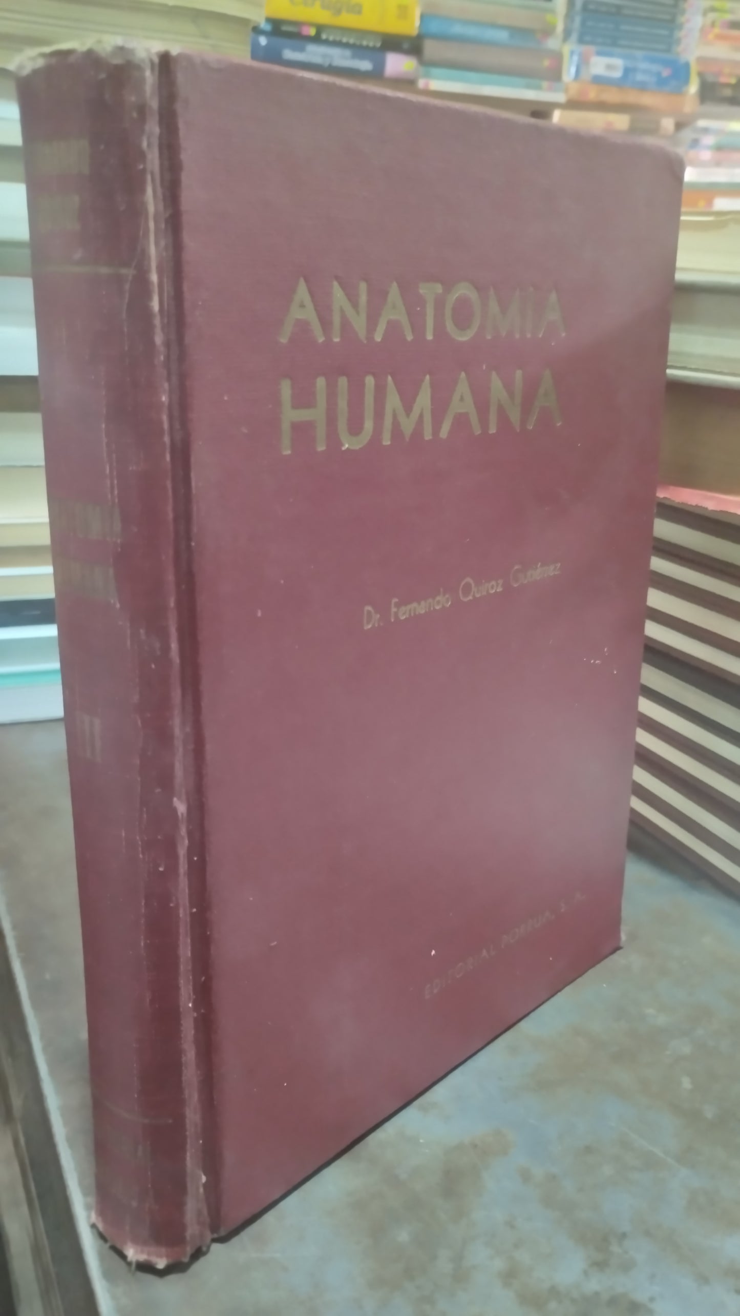 ANATOMIA HUMANA TOMO III POR FERNANDO QUIROZ GUTIERREZ LIBRO USADO SALUD ALDAMA