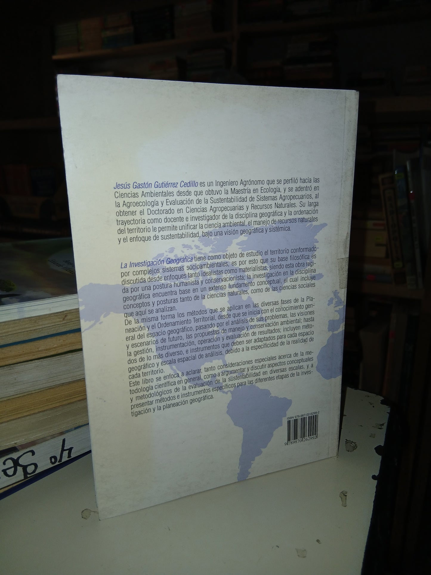 LA INVESTIGACIÓN GEOGRÁFICA FUNDAMENTOS, MÉTODOS E INSTRUMENTOS POR JESÚS GASTÓN GUTIÉRREZ CEDILLO USADO GEOGRAFÍA LITERARIO 207