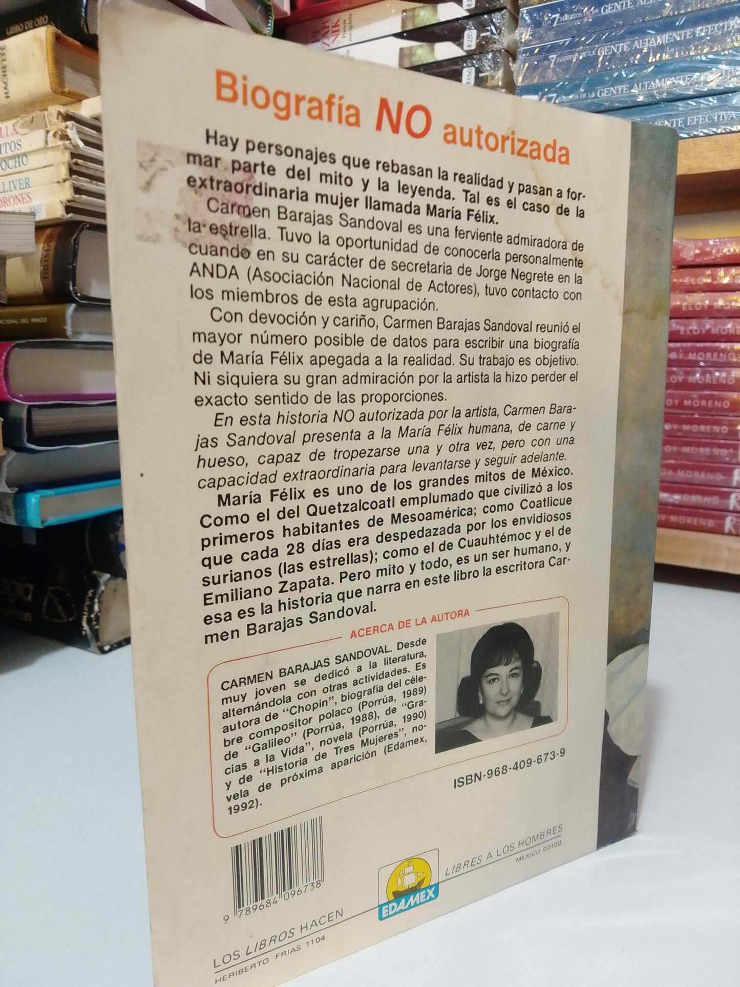 UNA MUJER LLAMADA MARIA FELIX POR CARMEN BARAJAS SANDOVAL USADO HISTORIA JUAREZ
