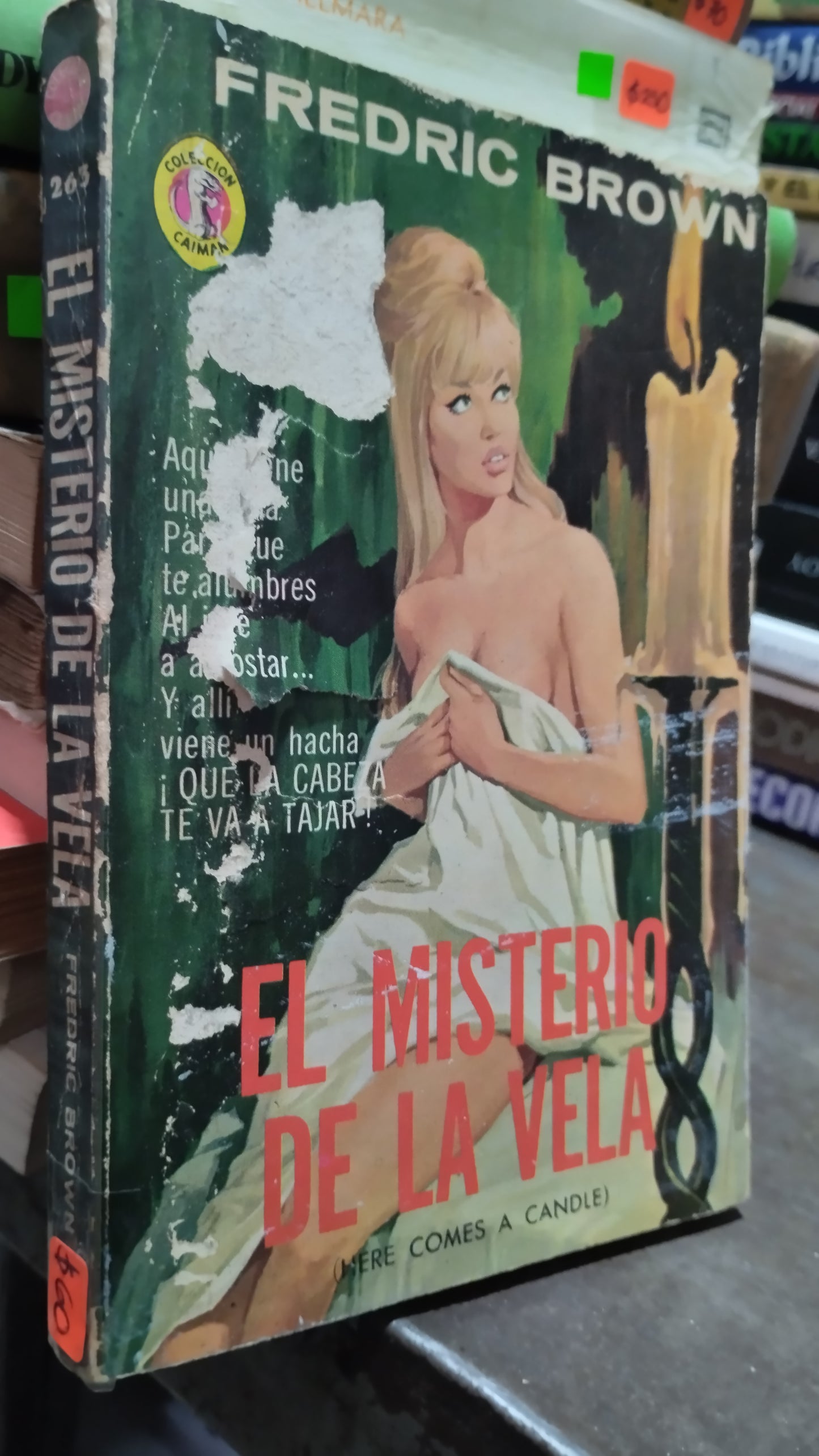 EL MISTERIO DE LA VELA POR FREDERIC BROWN LIBRO USADO ANTIGUO ALDAMA