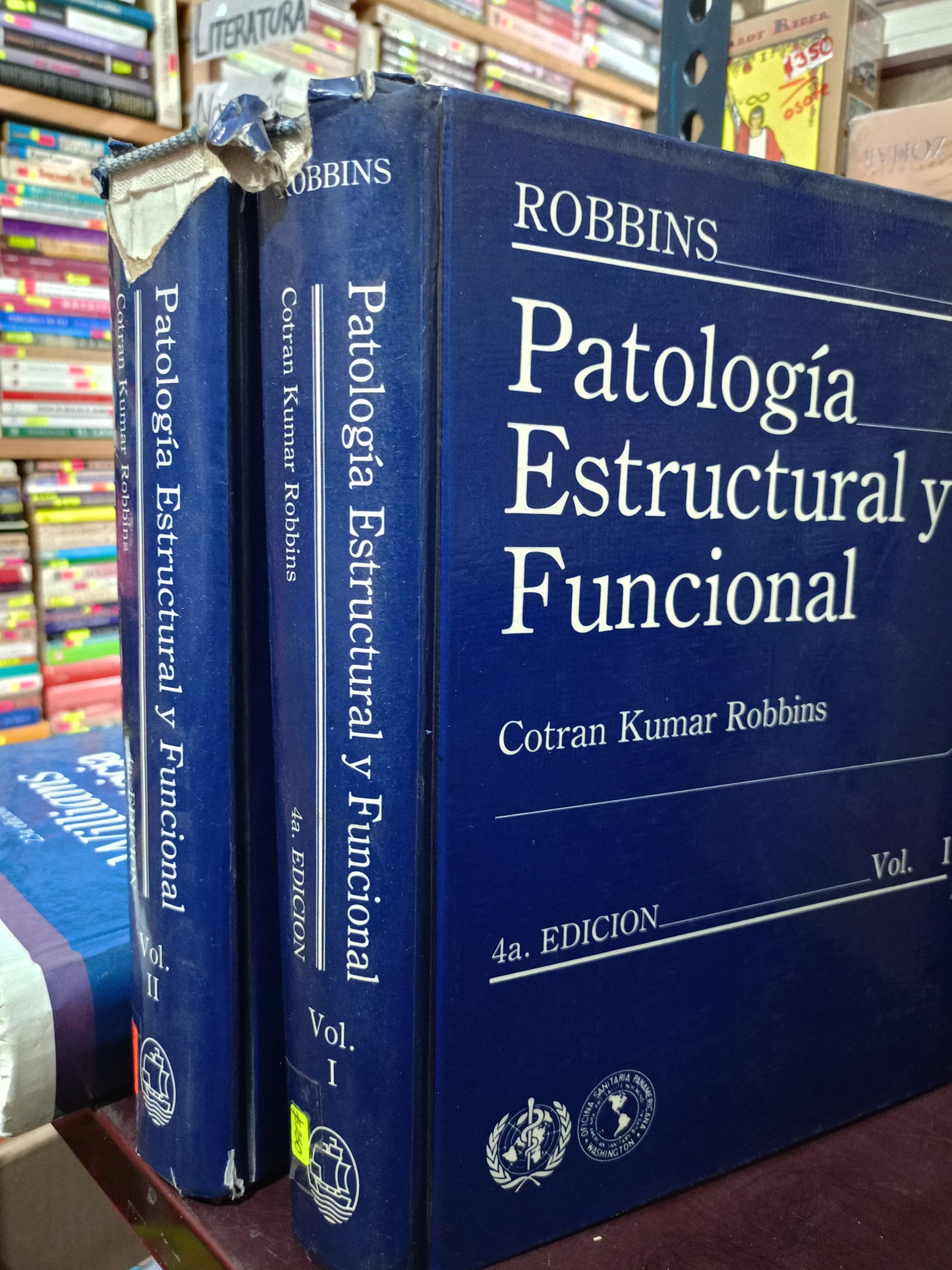 PATOLOGIA ESTRUCTURAL Y FUNCIONAL VOL I Y II POR COTRAN KUMAR ROBBINS USADO SALUD LITERARIO 305